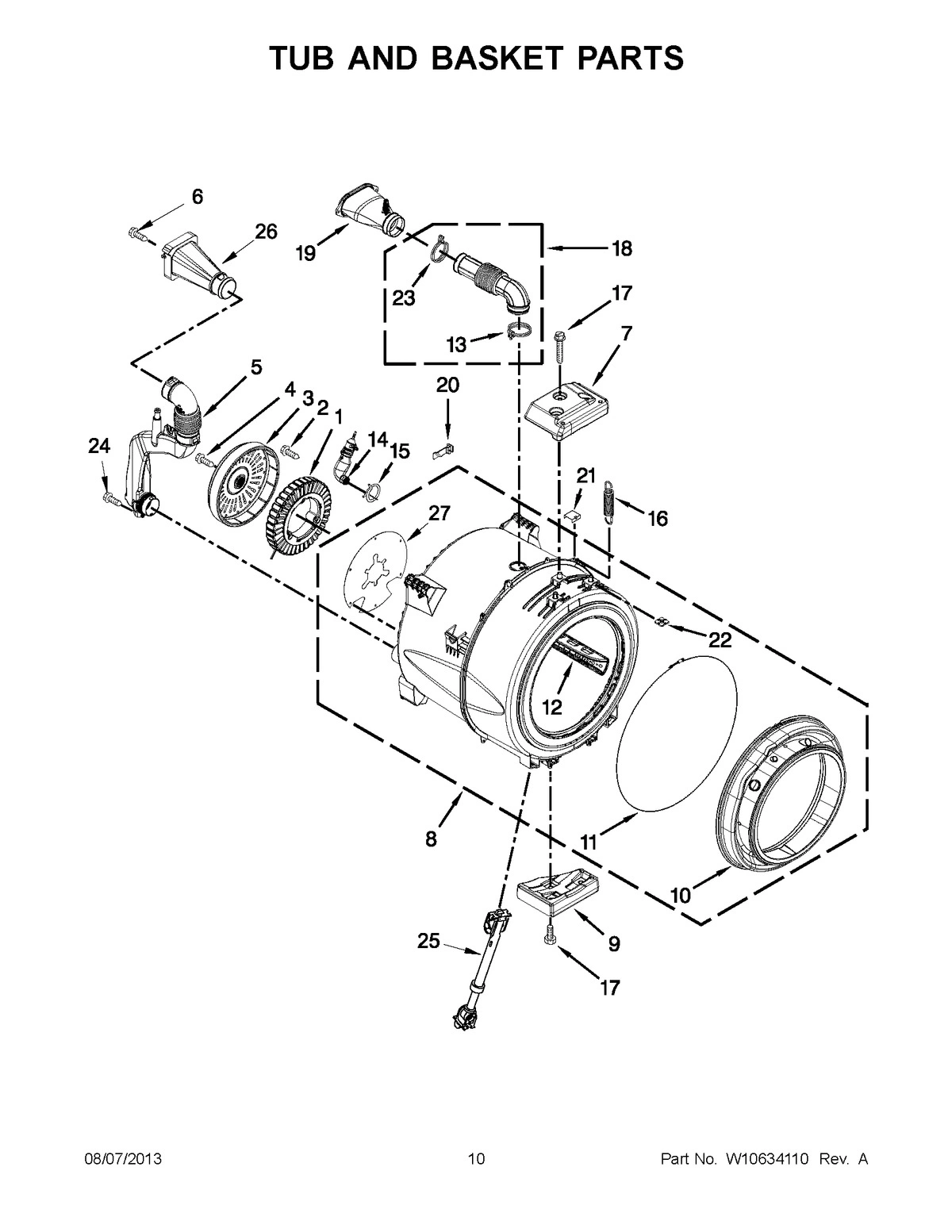 05 - TUB AND BASKET PARTS