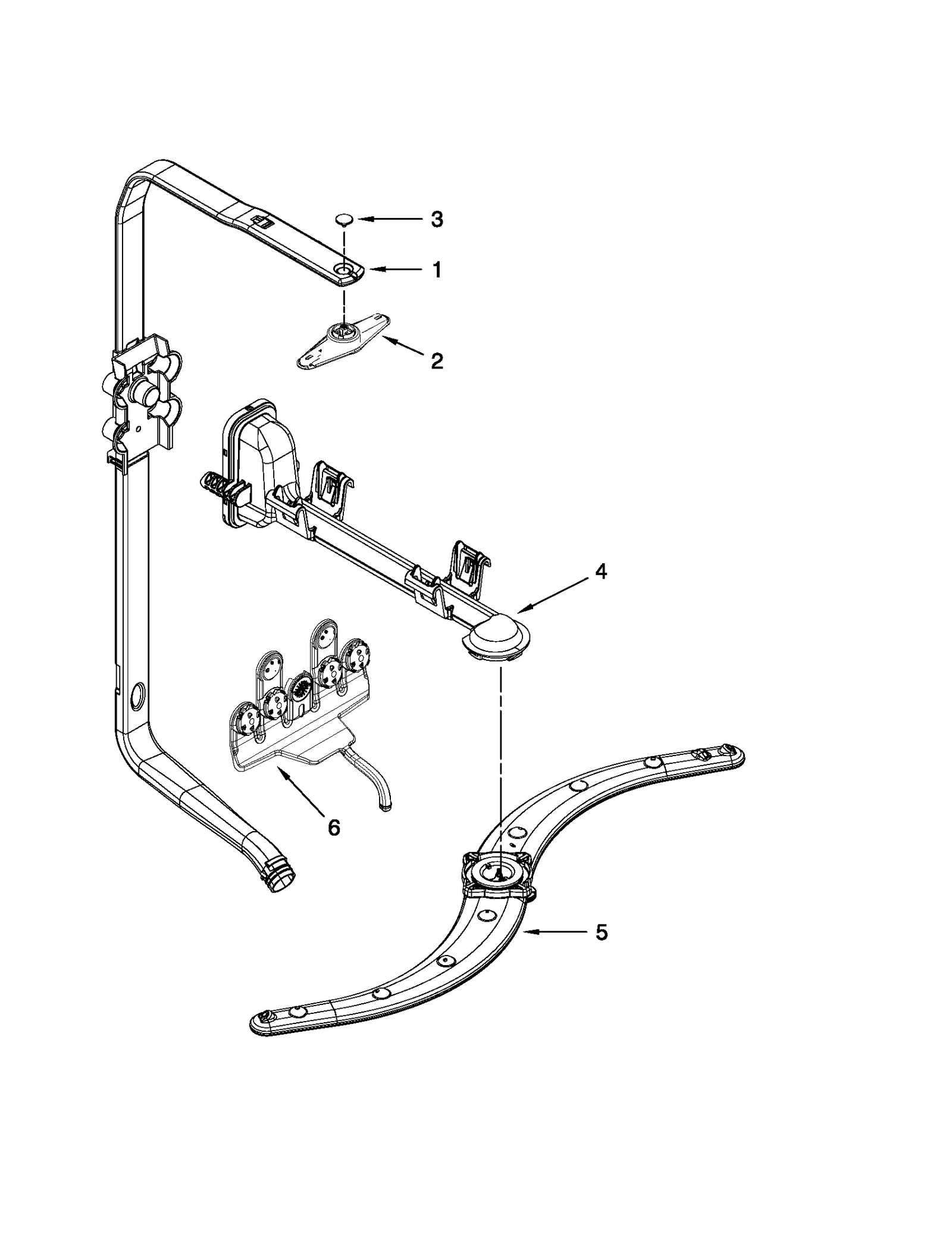 UPPER WASH AND RINSE PARTS