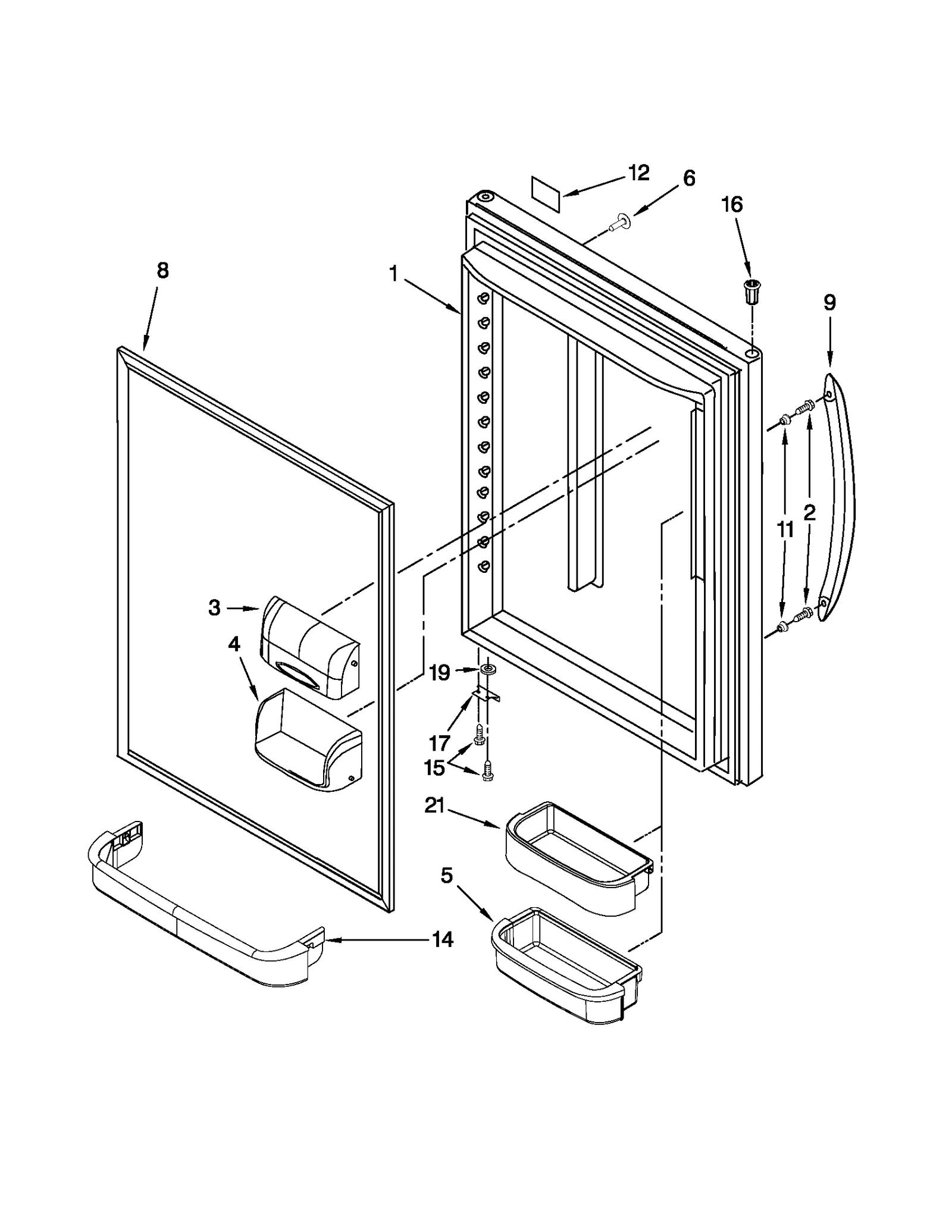REFRIGERATOR DOOR PARTS