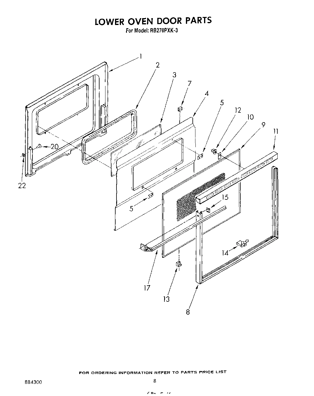 05 - LOWER OVEN DOOR , LITERATURE AND OPTIONAL