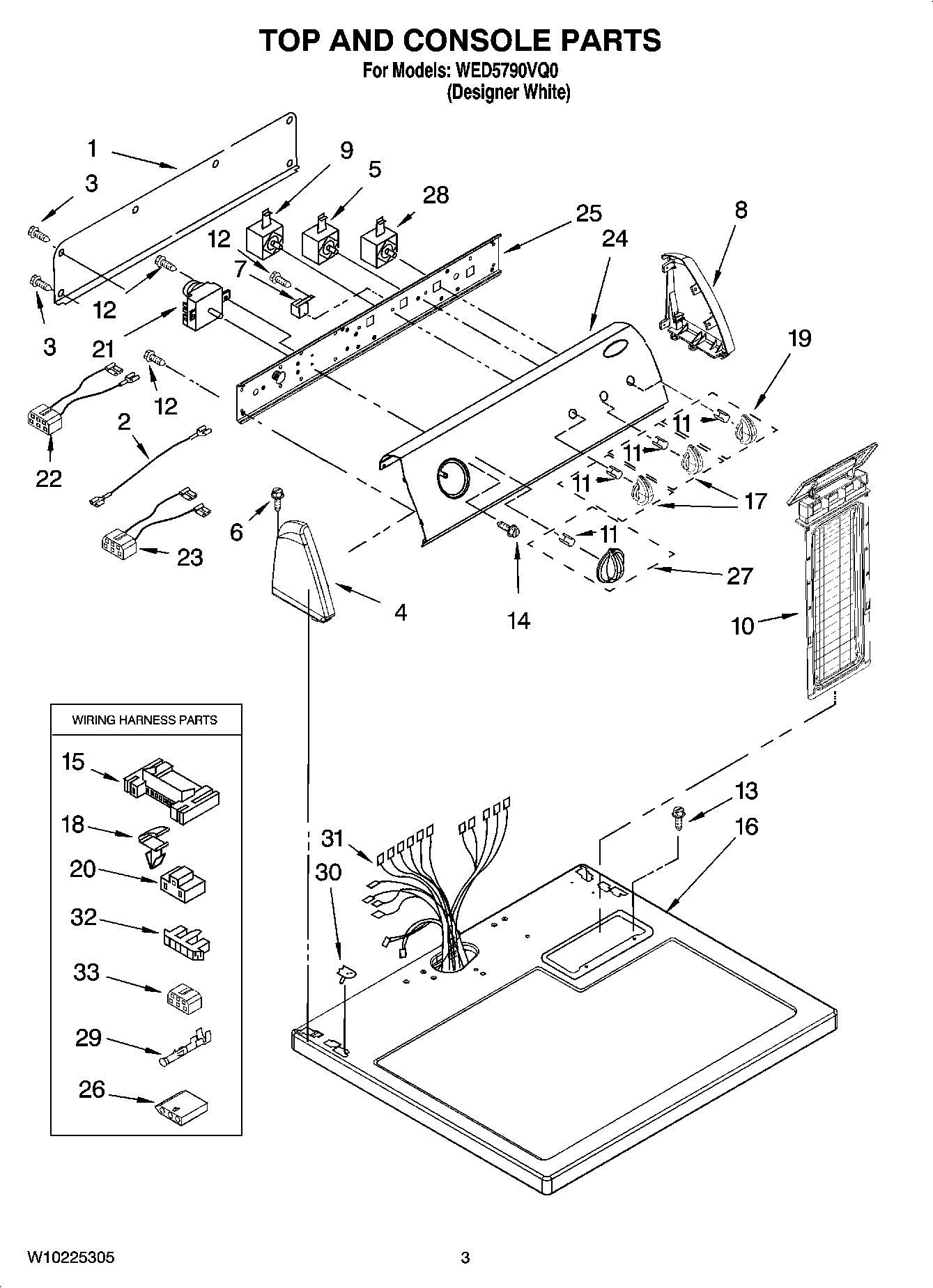 02 - TOP AND CONSOLE PARTS