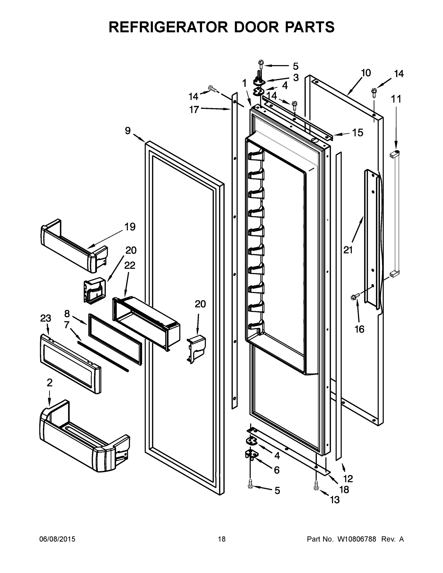 10 - REFRIGERATOR DOOR PARTS