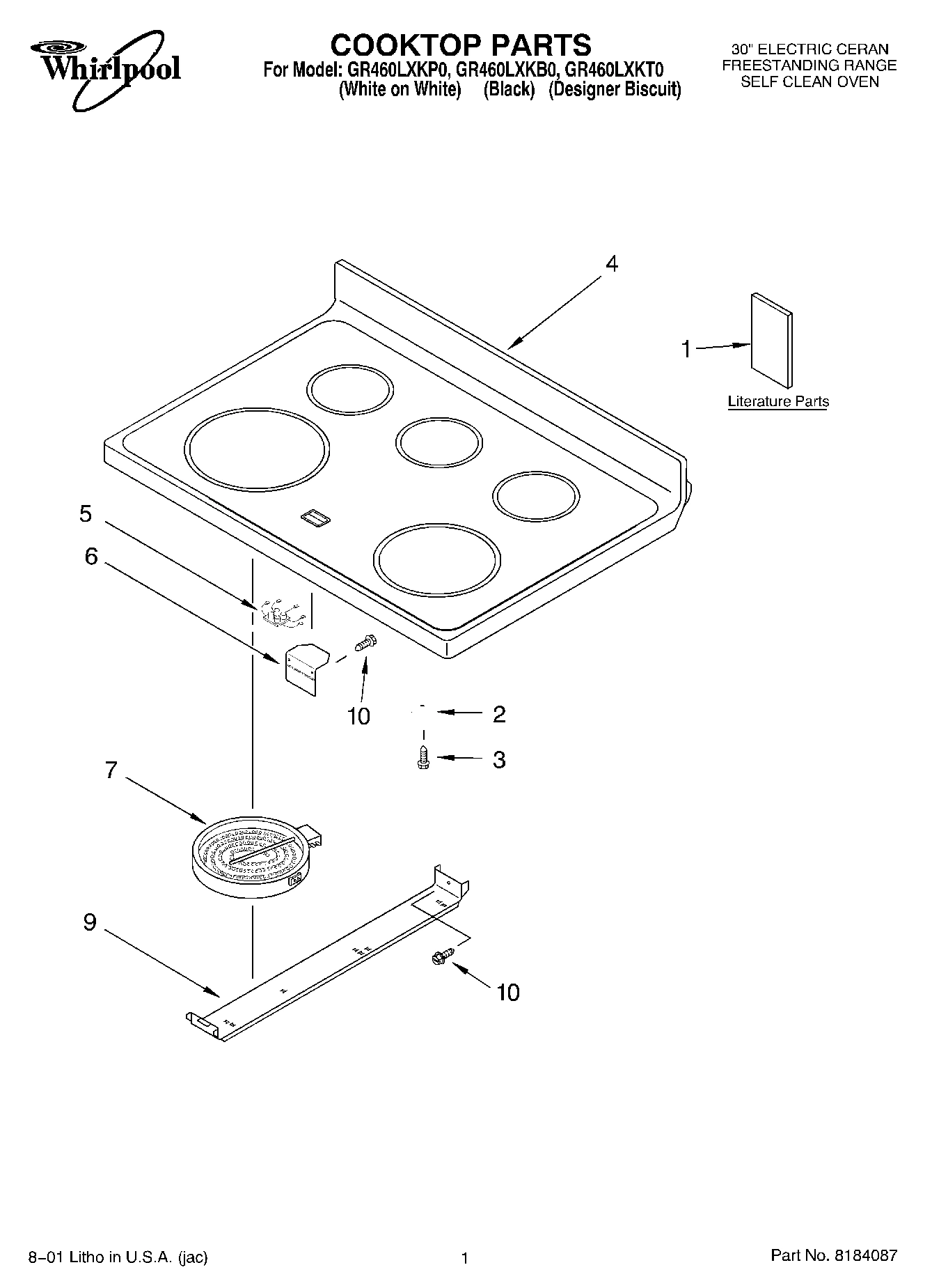 01 - COOKTOP, LITERATURE