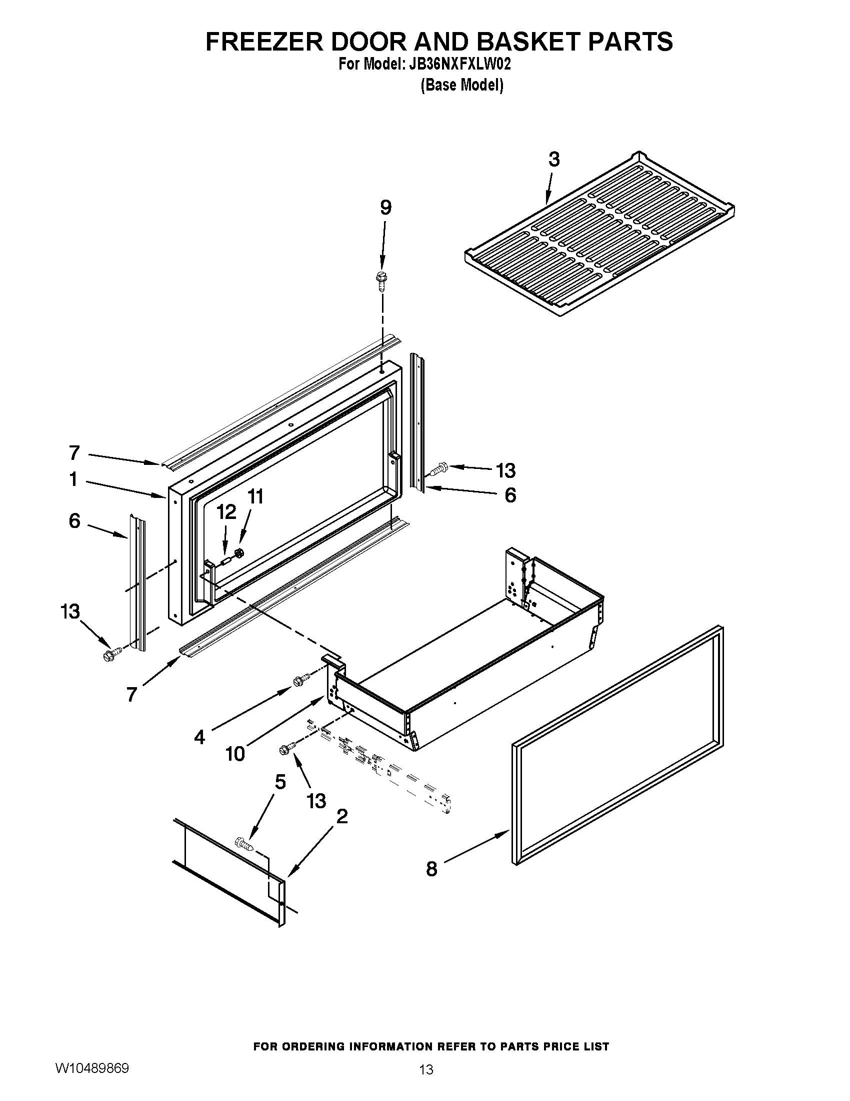 08 - FREEZER DOOR AND BASKET PARTS