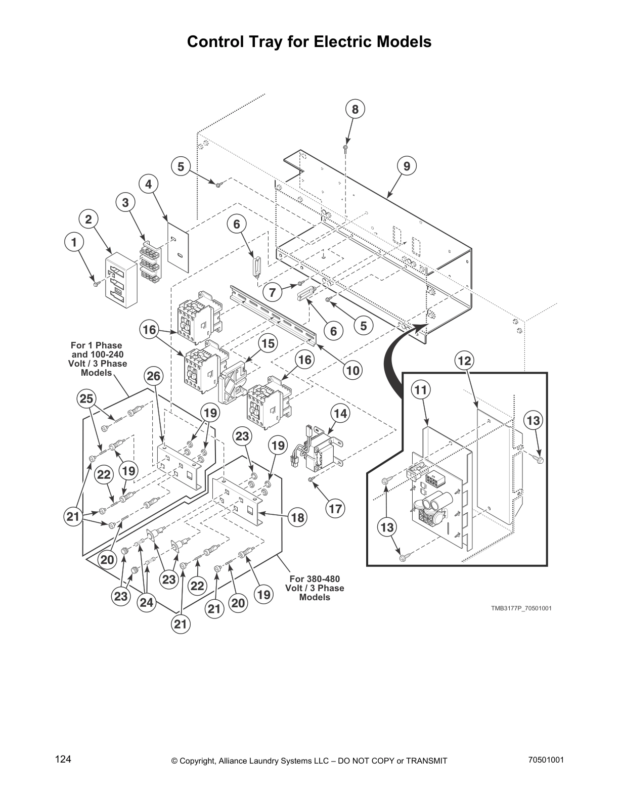 Control Tray for Electric Models