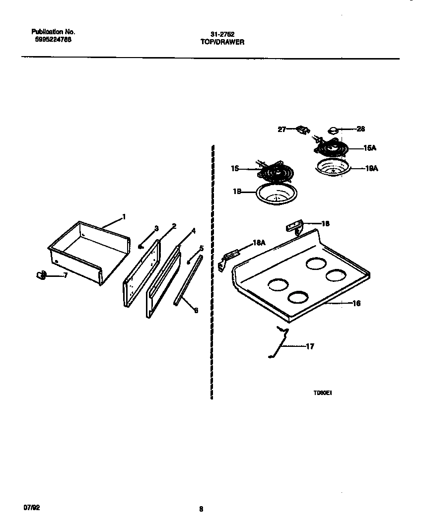 05 - COOKTOP AND DRAWER PARTS