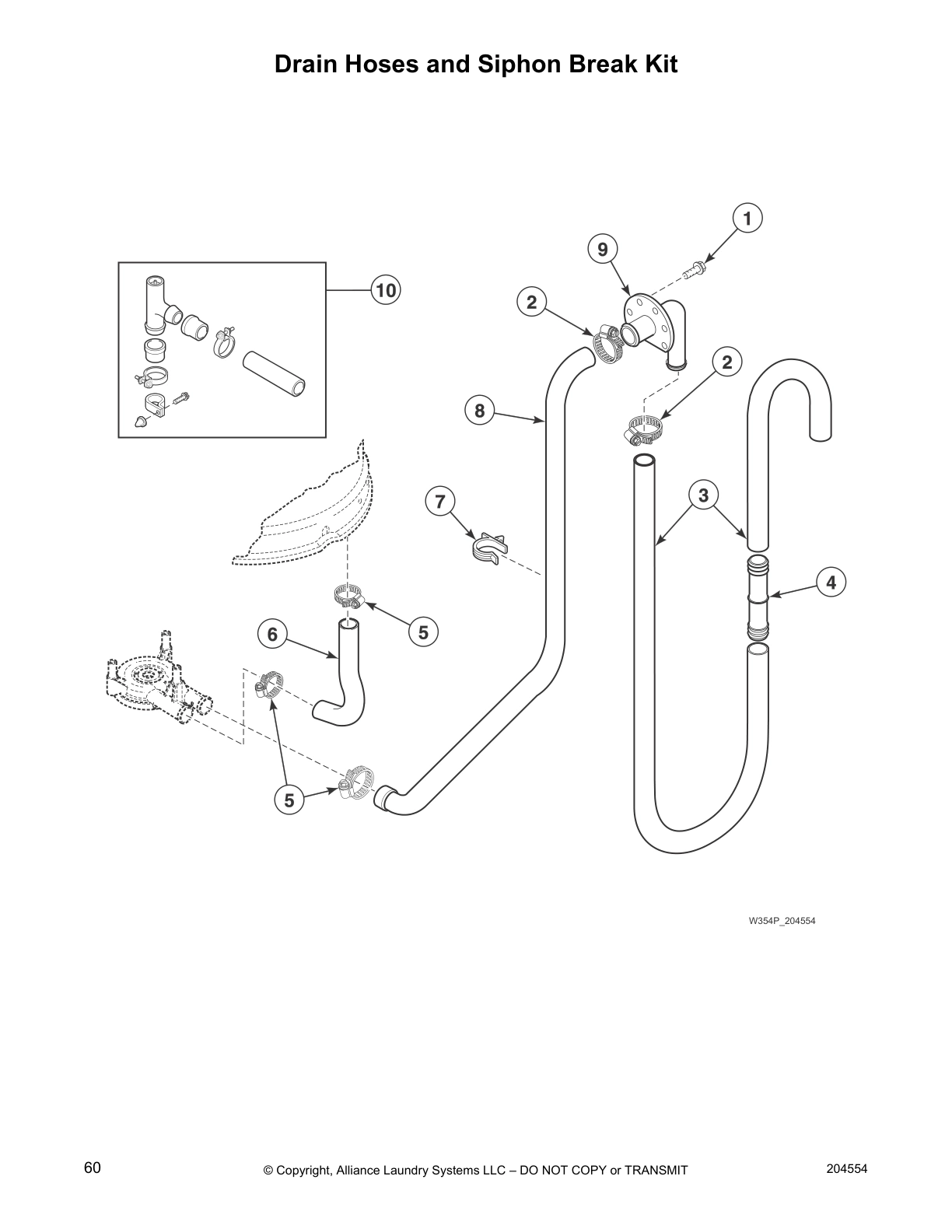 Drain Hoses and Siphon Break Kit