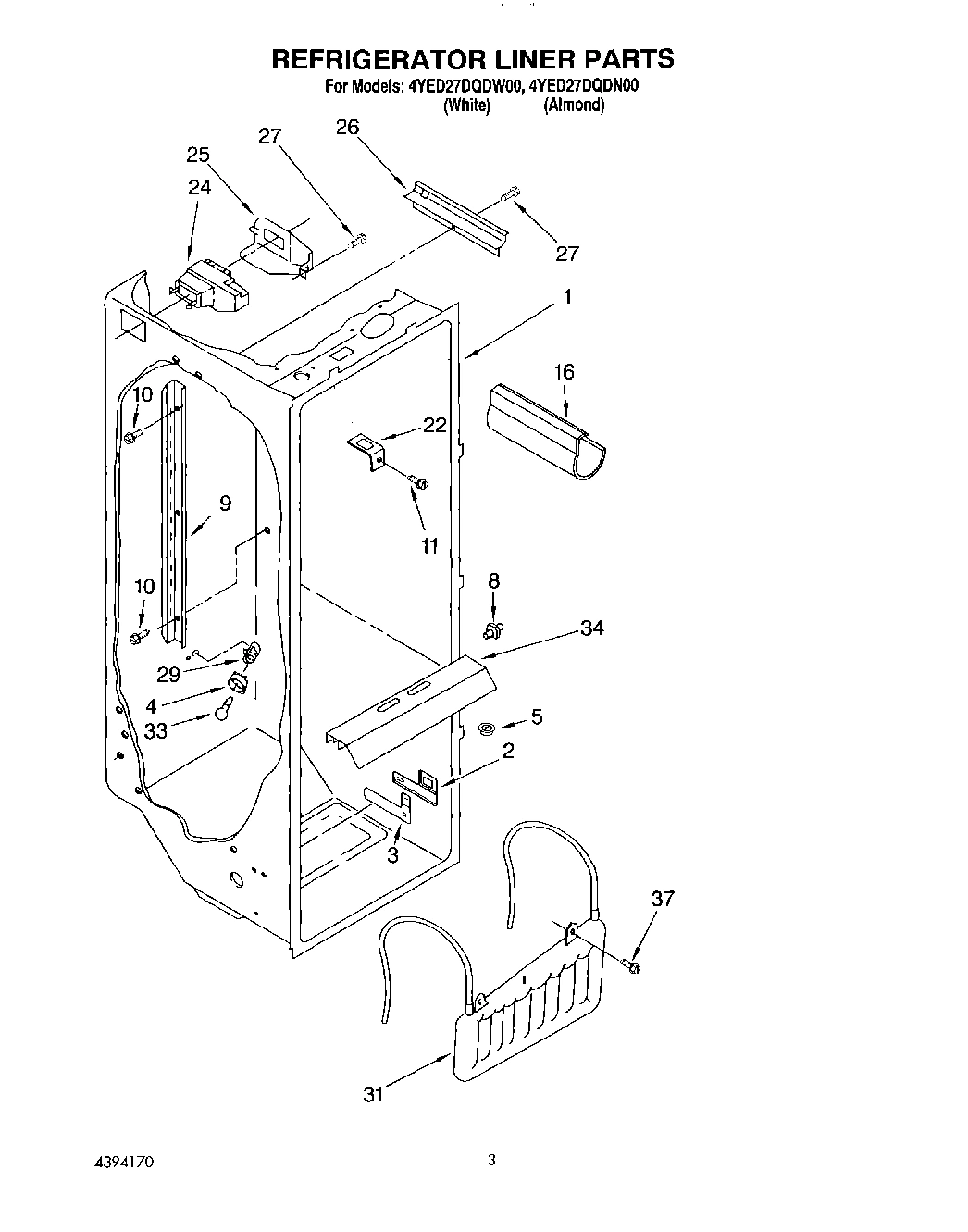 02 - REFRIGERATOR LINER