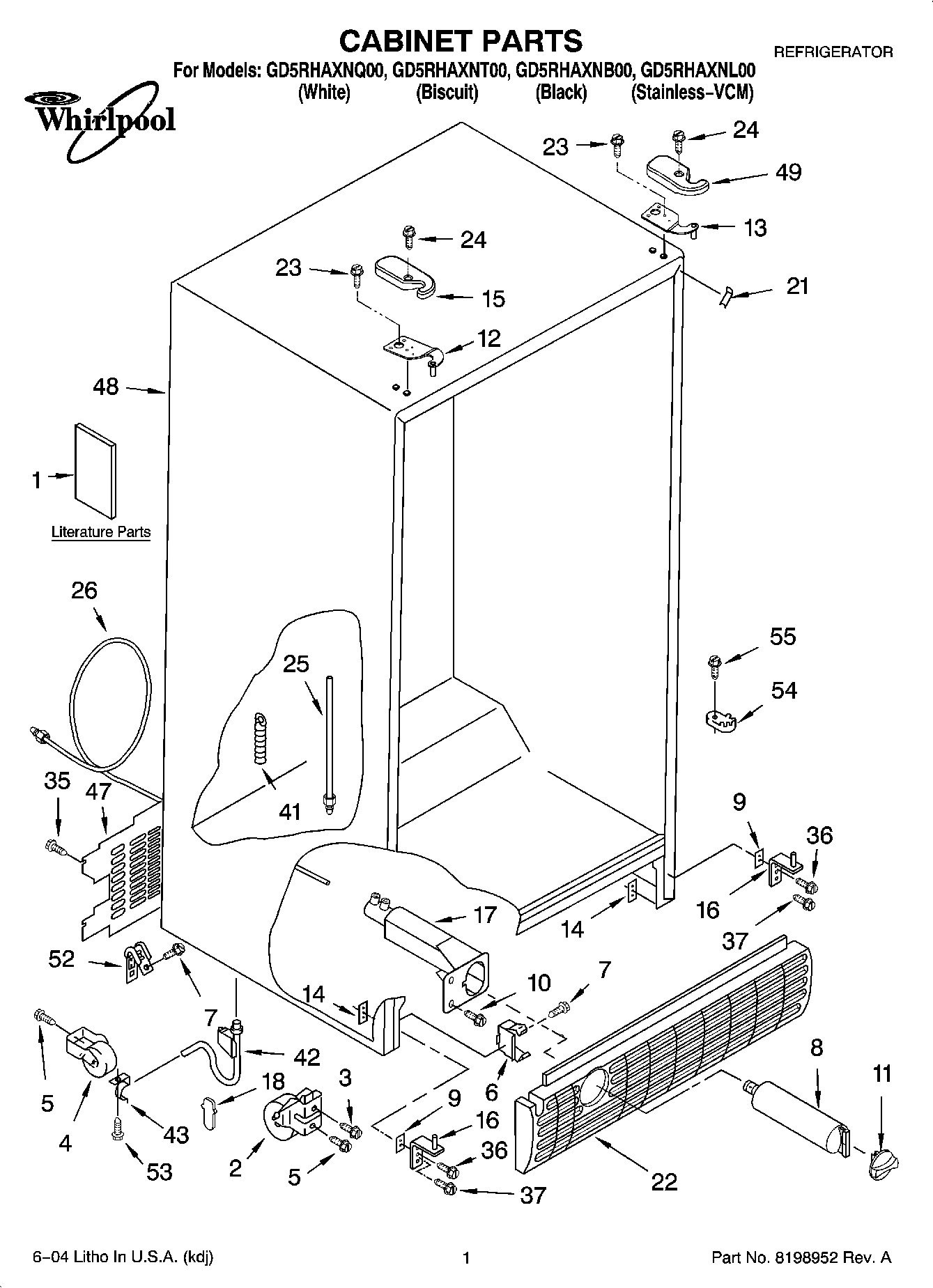 01 - CABINET PARTS
