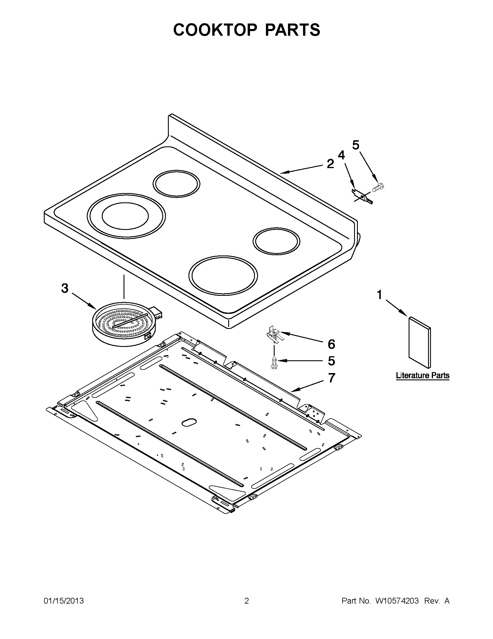 01 - COOKTOP PARTS