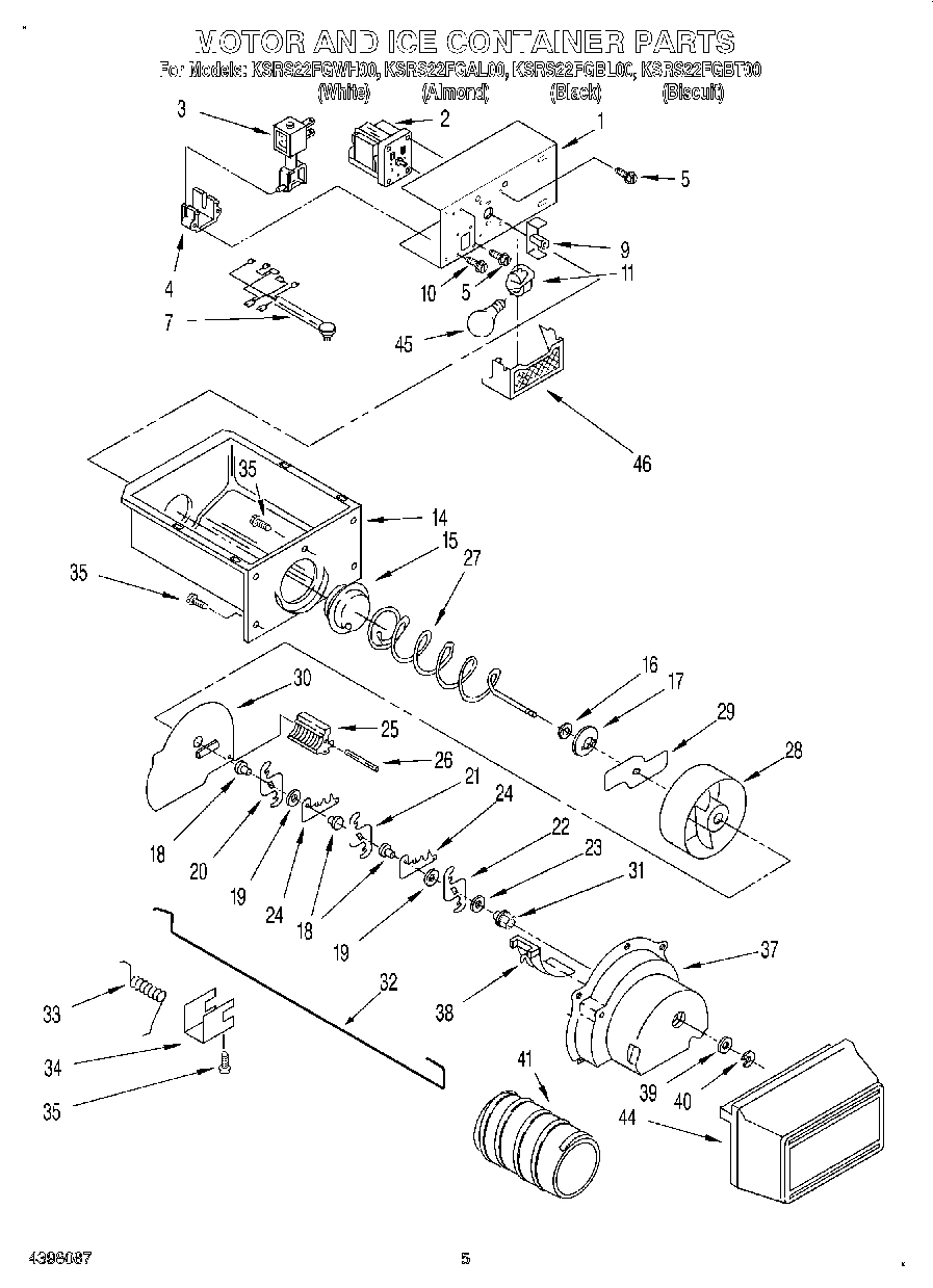 04 - MOTOR AND ICE CONTAINER