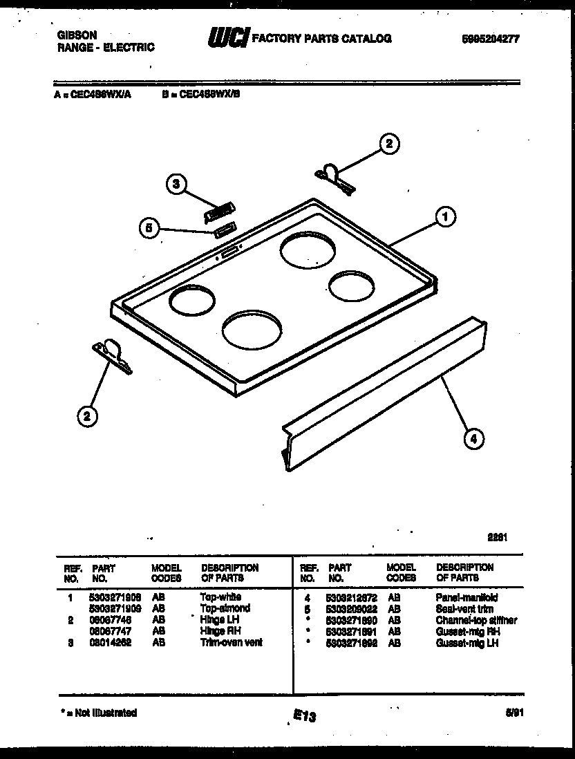 04 - COOKTOP PARTS
