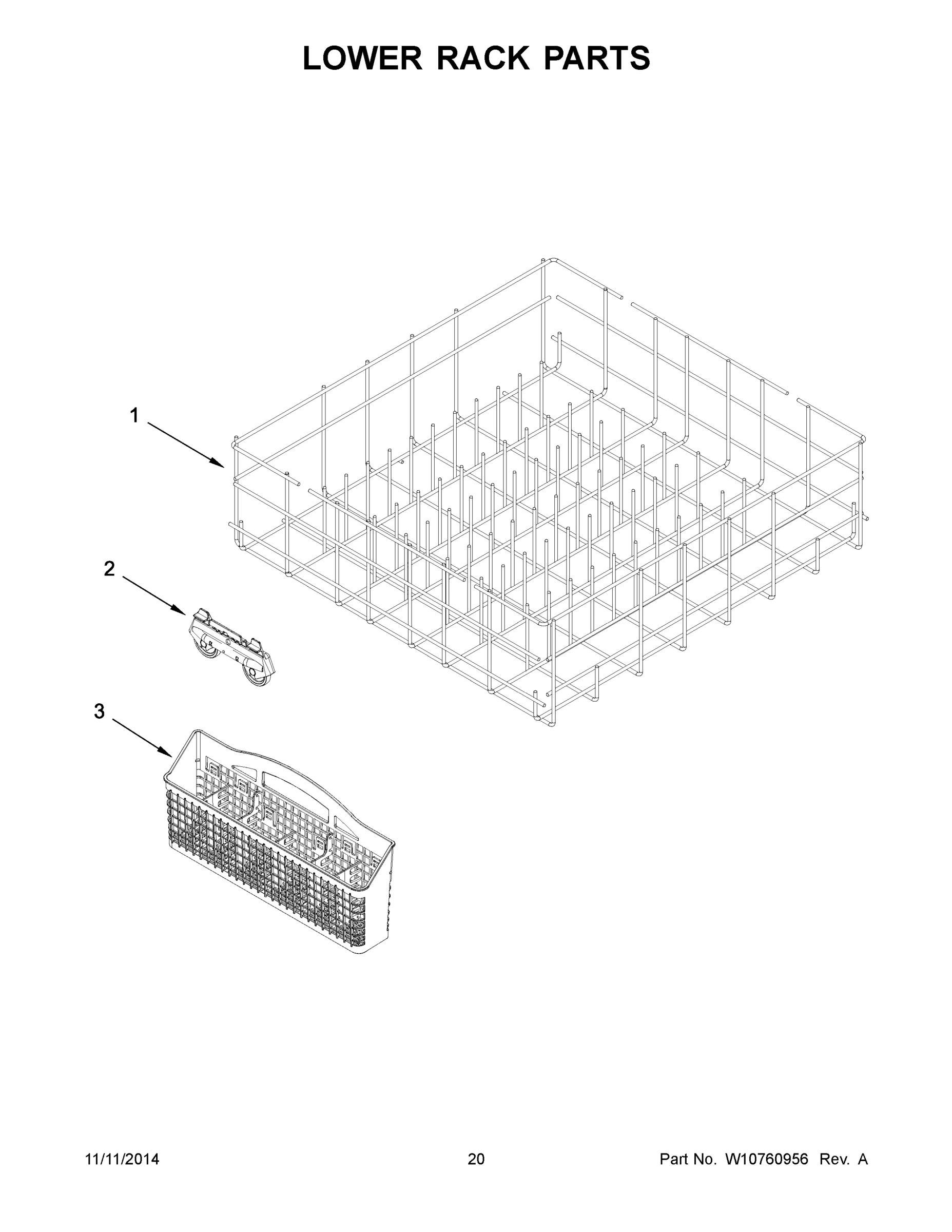 11 - LOWER RACK PARTS