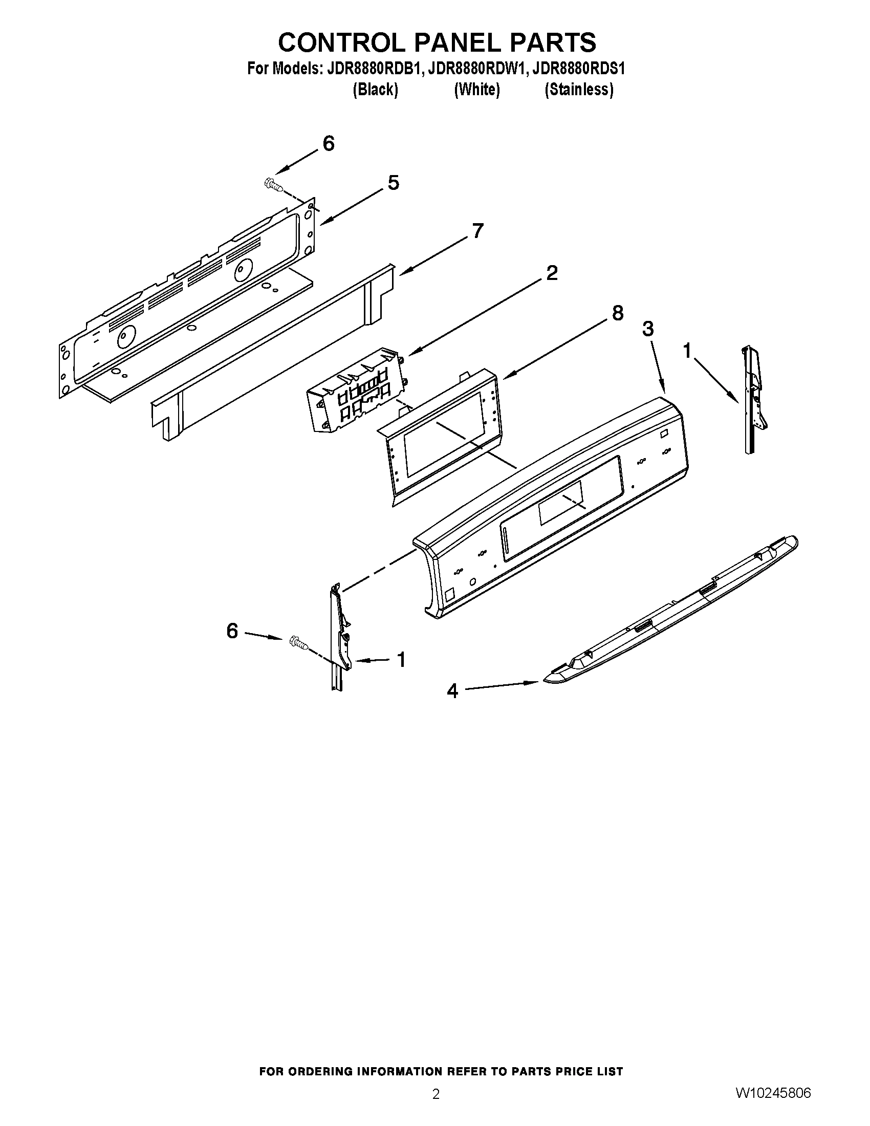 02 - CONTROL PANEL PARTS