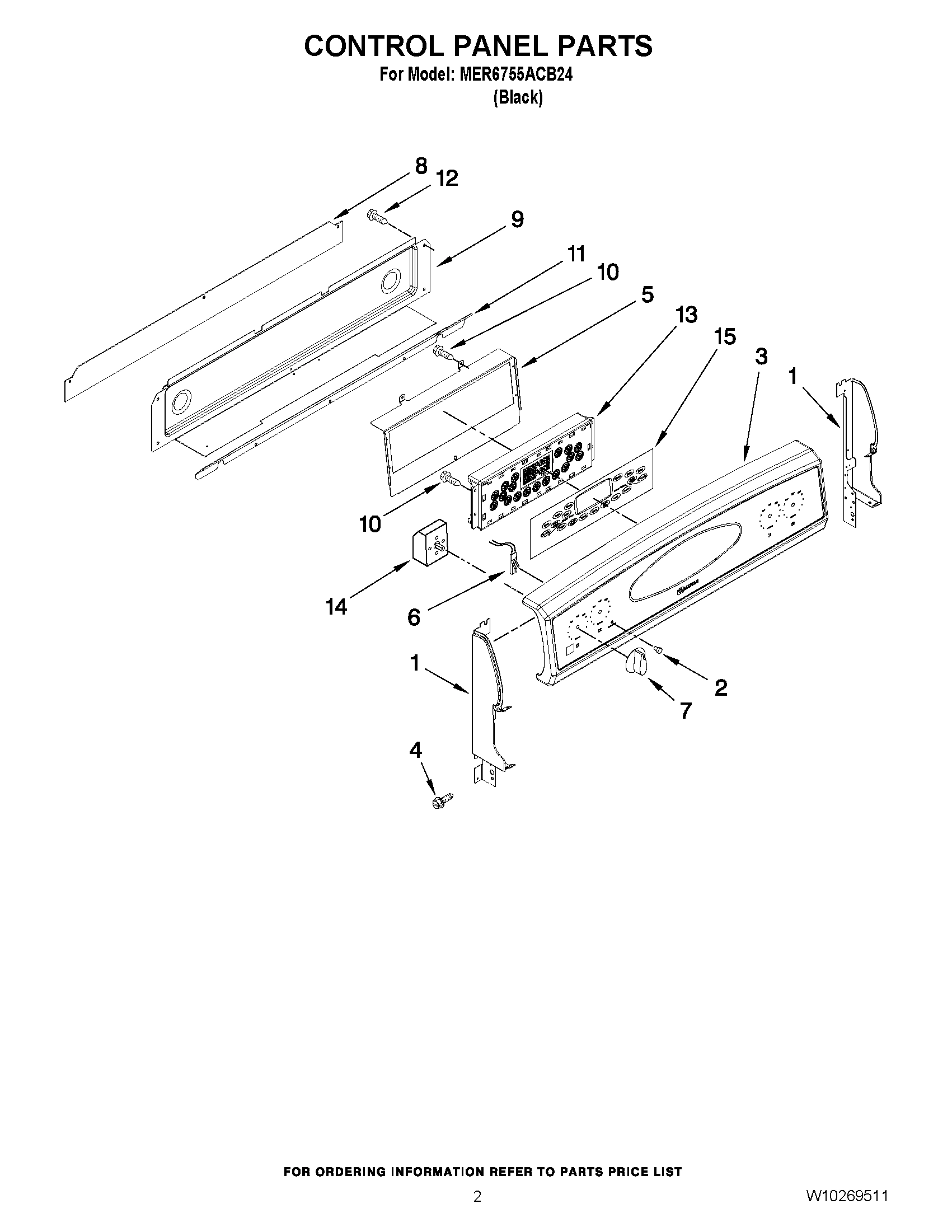 02 - CONTROL PANEL PARTS