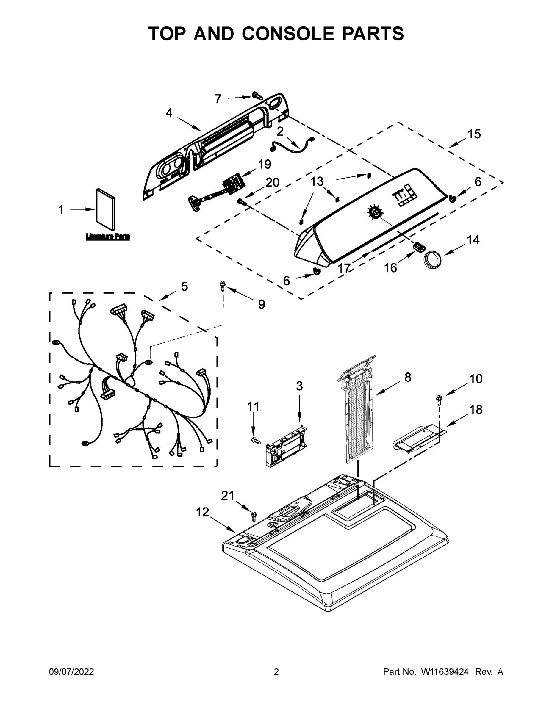 02 - TOP AND CONSOLE PARTS