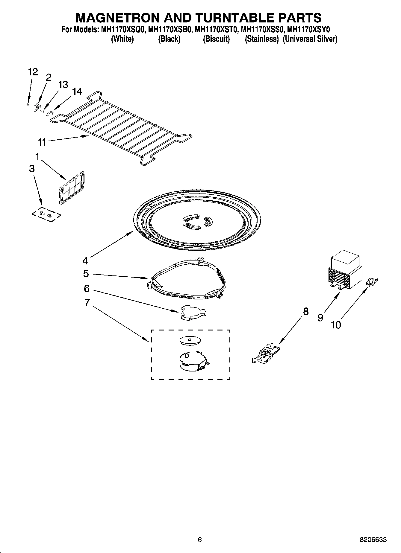 05 - MAGNETRON AND TURNTABLE PARTS