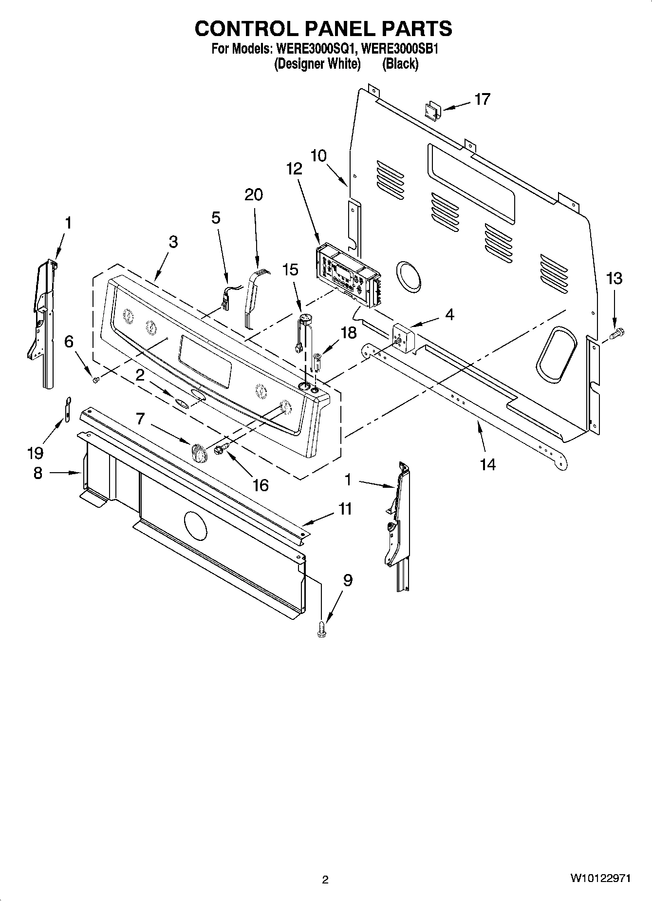 02 - CONTROL PANEL PARTS