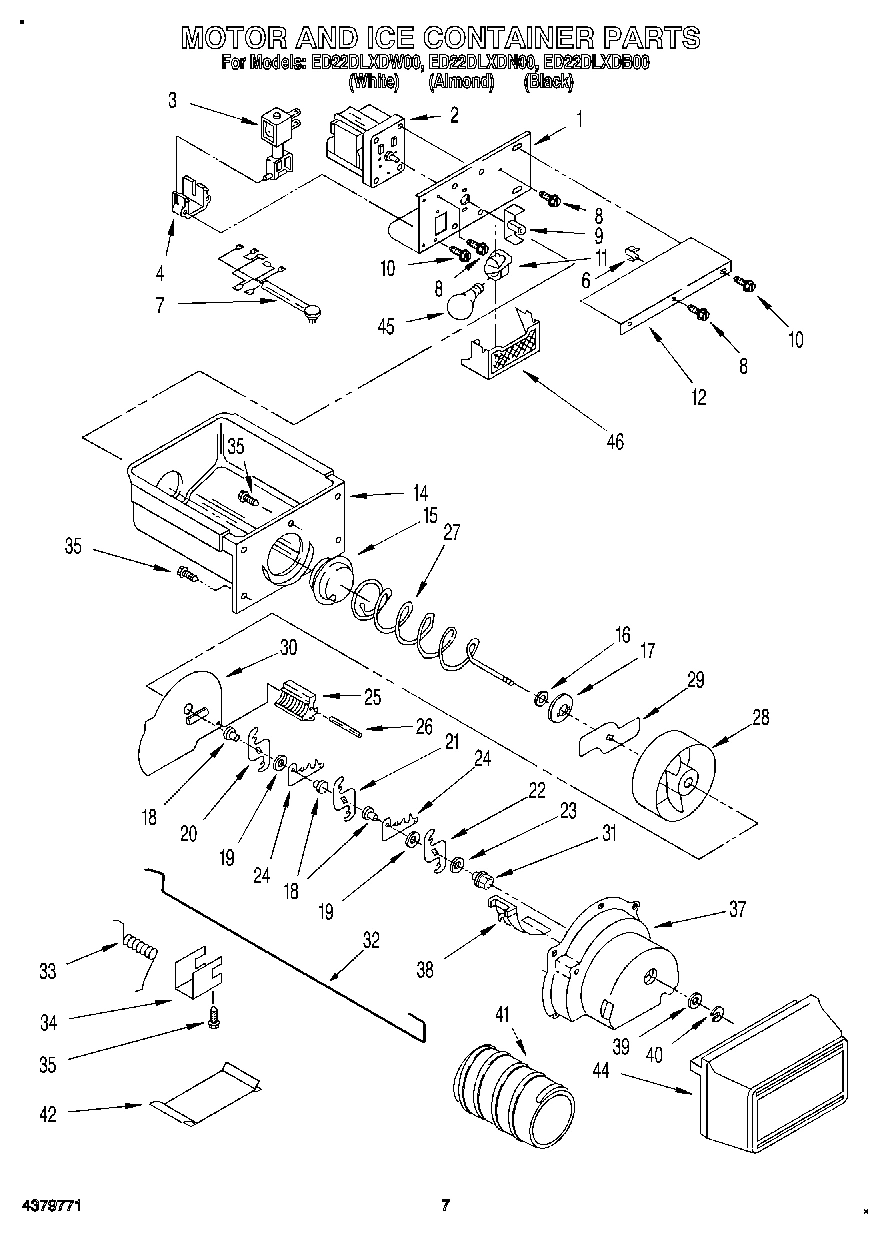 06 - MOTOR AND ICE CONTAINER
