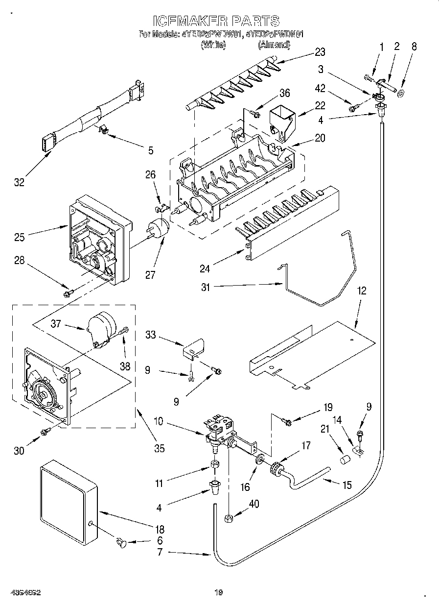 12 - ICEMAKER, LIT/OPTIONAL