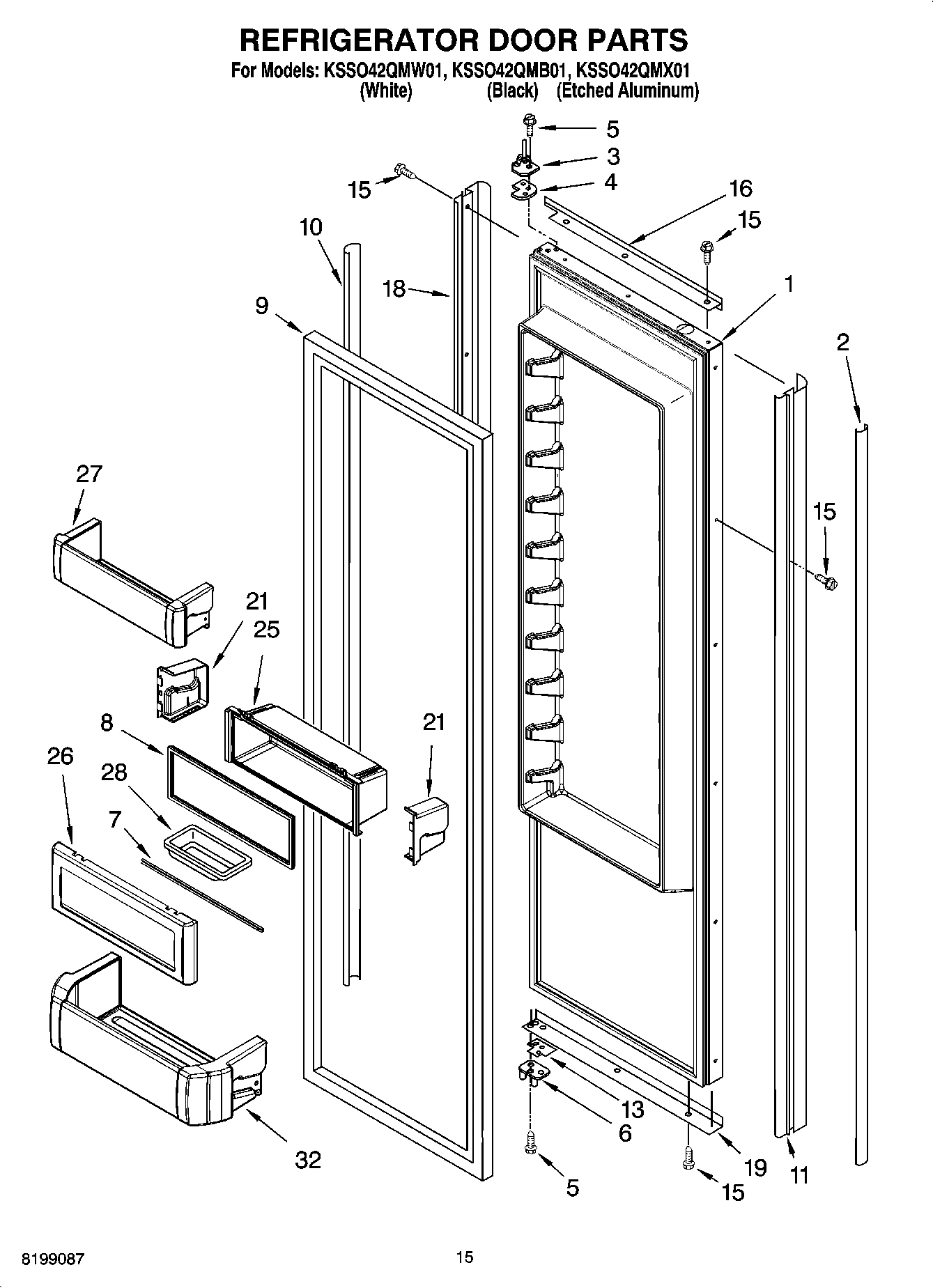 10 - REFRIGERATOR DOOR PARTS