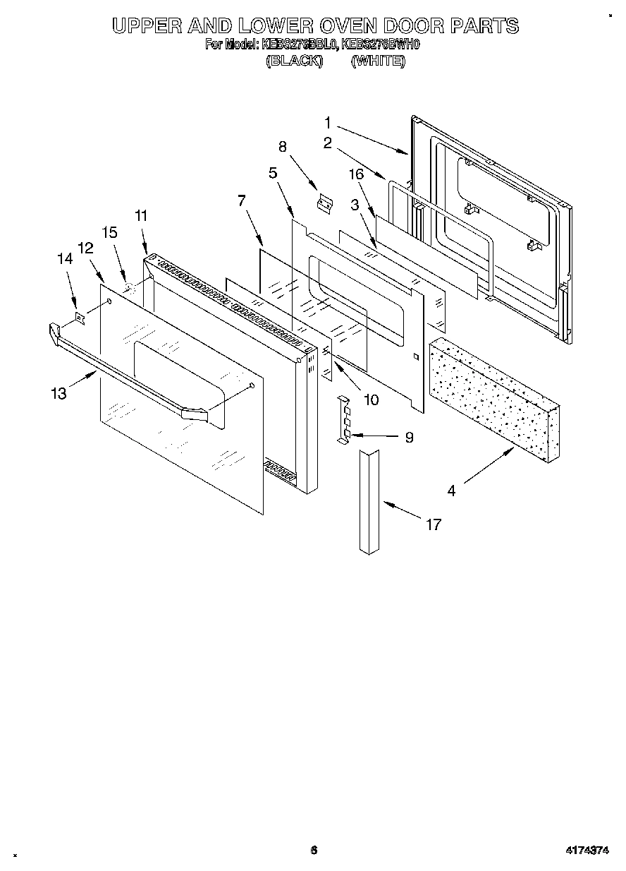 04 - UPPER AND LOWER OVEN DOOR