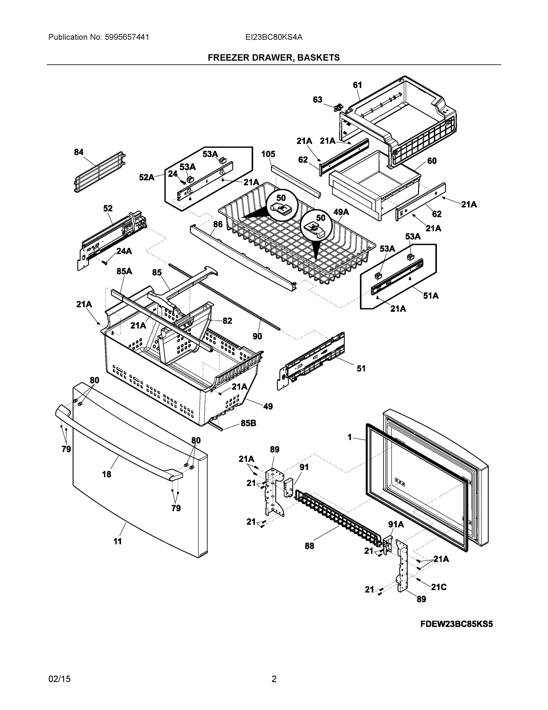 02 - FREEZER DRAWER, BASKETS