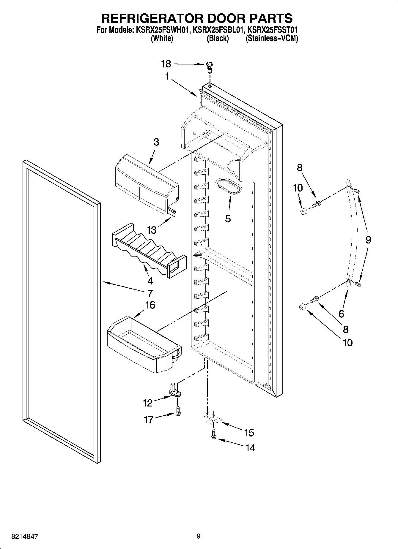 06 - REFRIGERATOR DOOR PARTS
