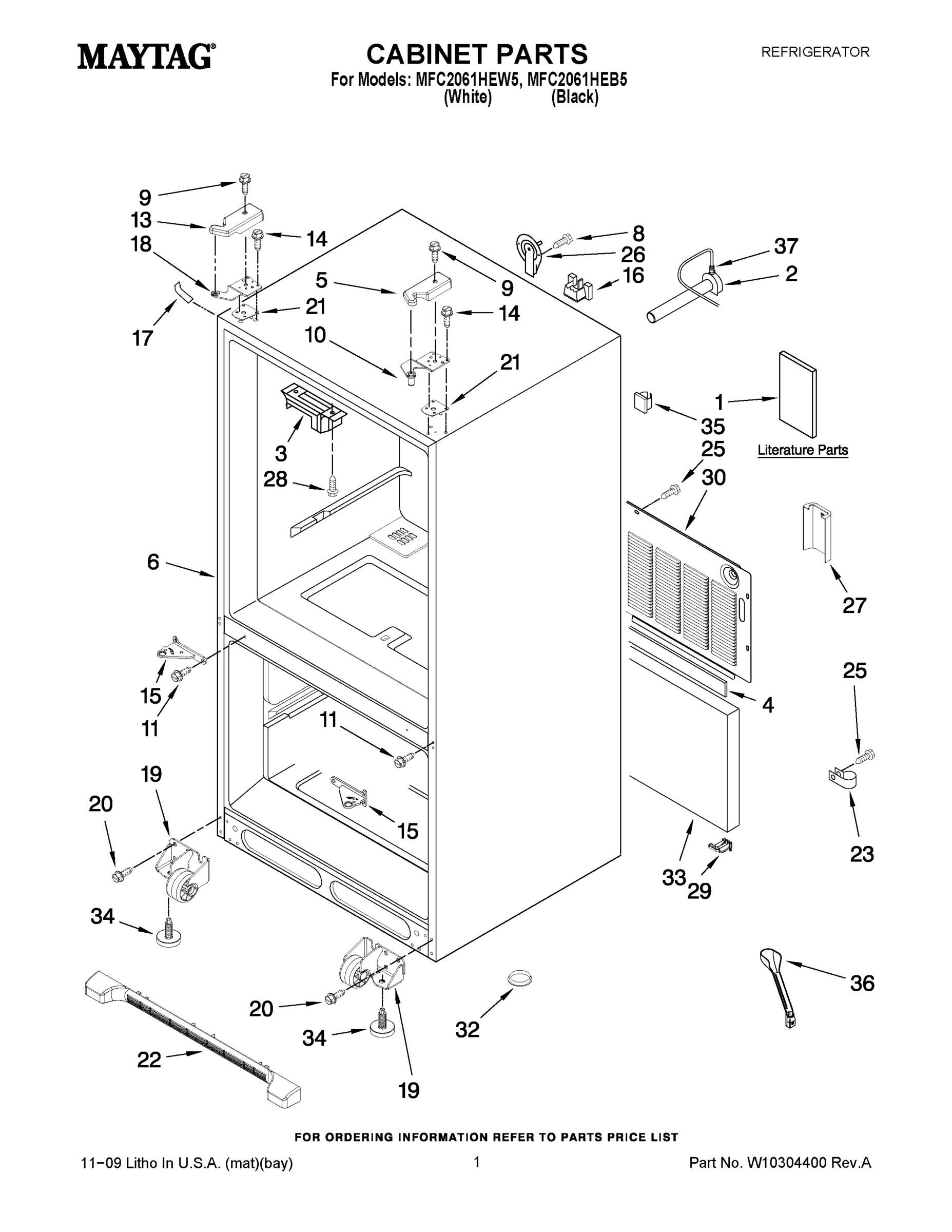 01 - CABINET PARTS