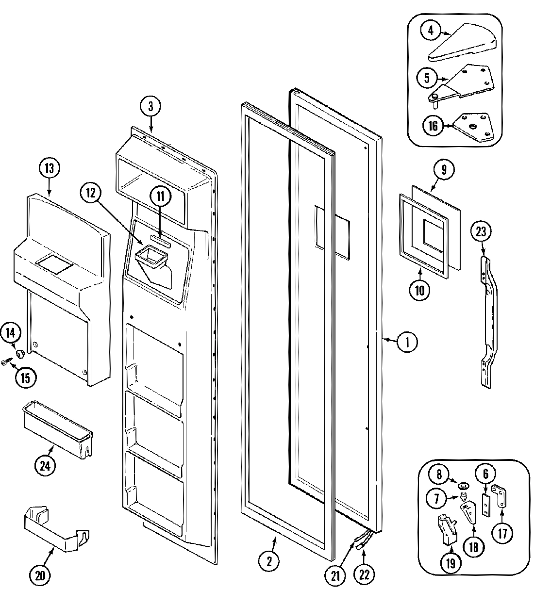 02 - FREEZER DOOR