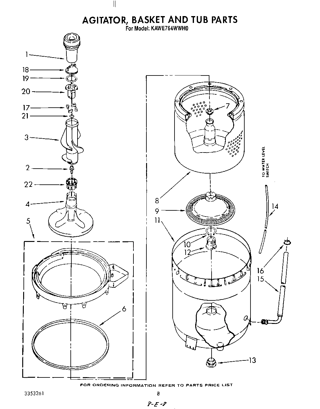 06 - AGITATOR, BASKET AND TUB