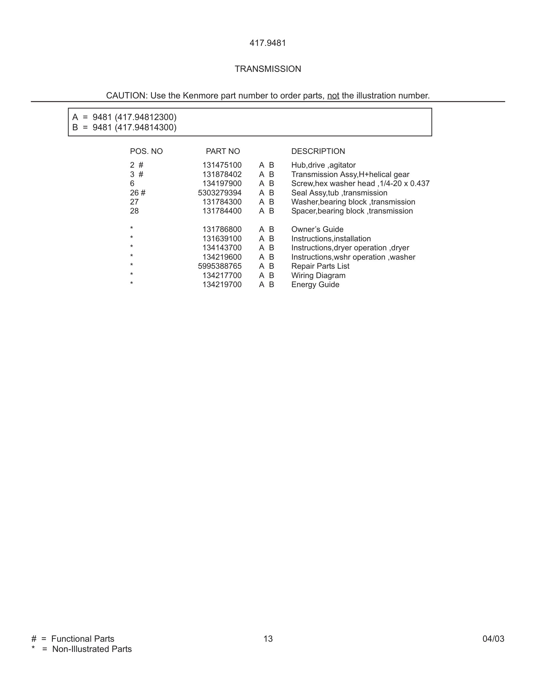 13 - WIRING DIAGRAM