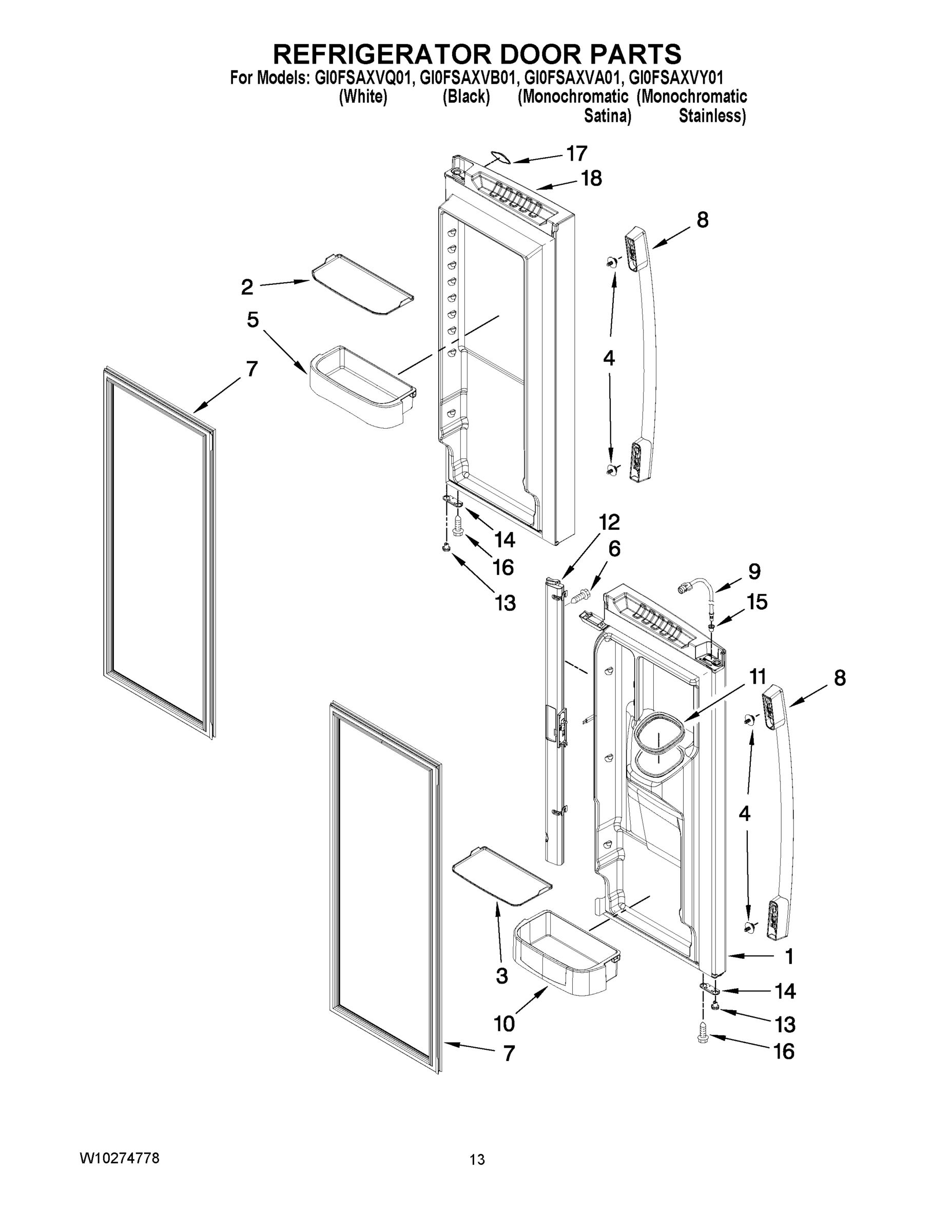 07 - REFRIGERATOR DOOR PARTS