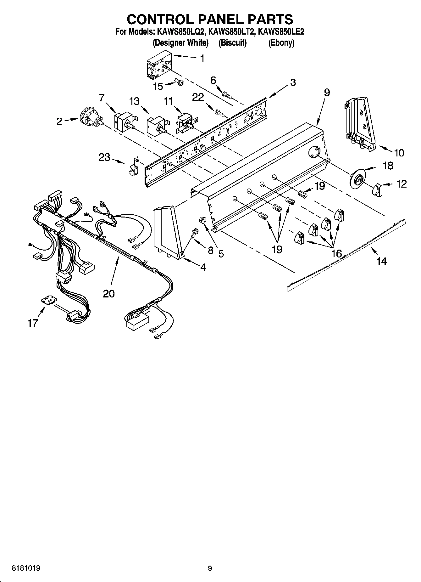 06 - CONTROL PANEL PARTS