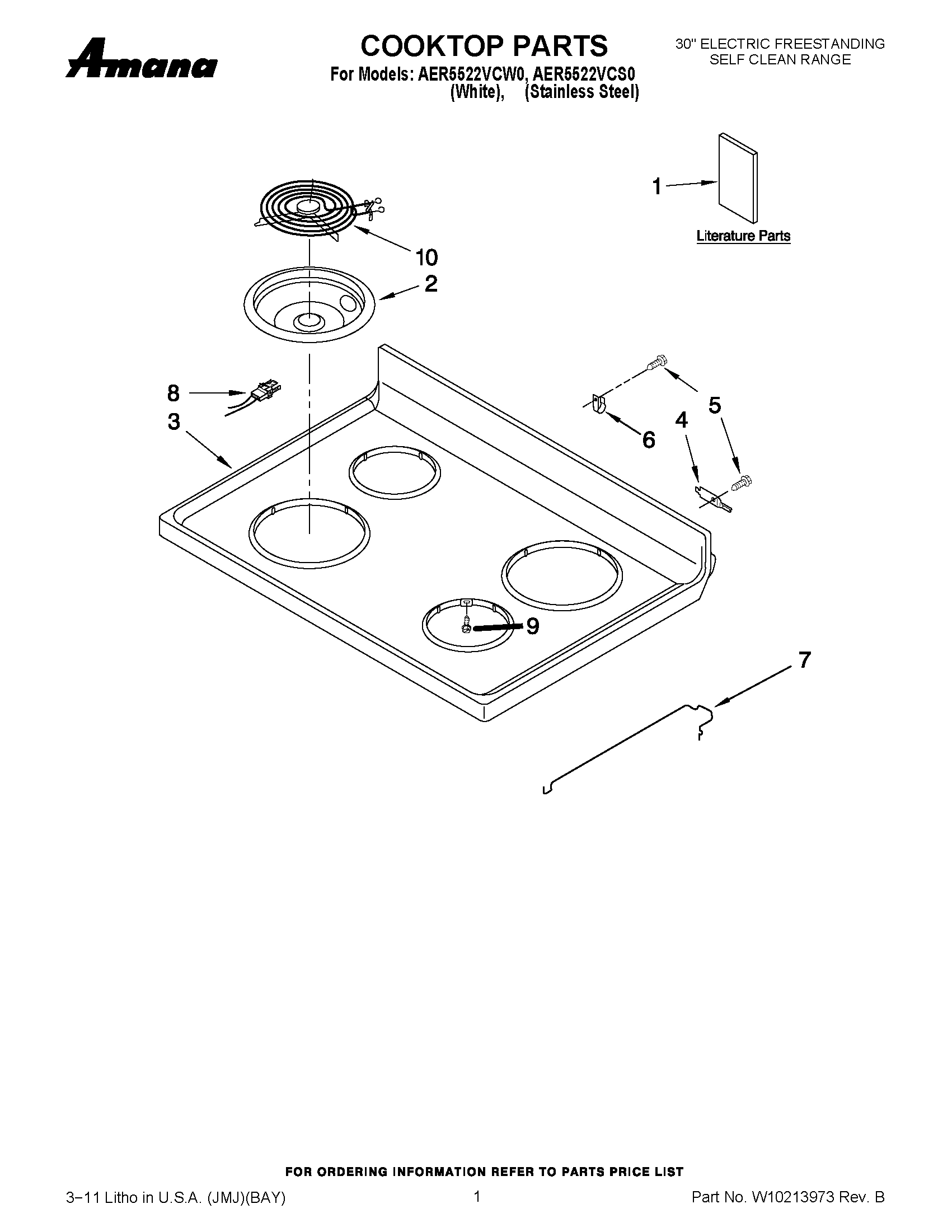 01 - COOKTOP PARTS