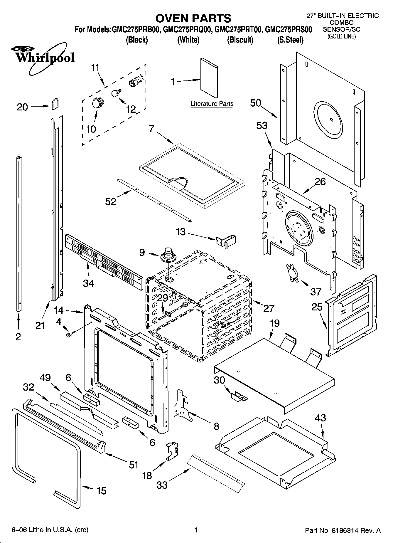 01 - OVEN PARTS