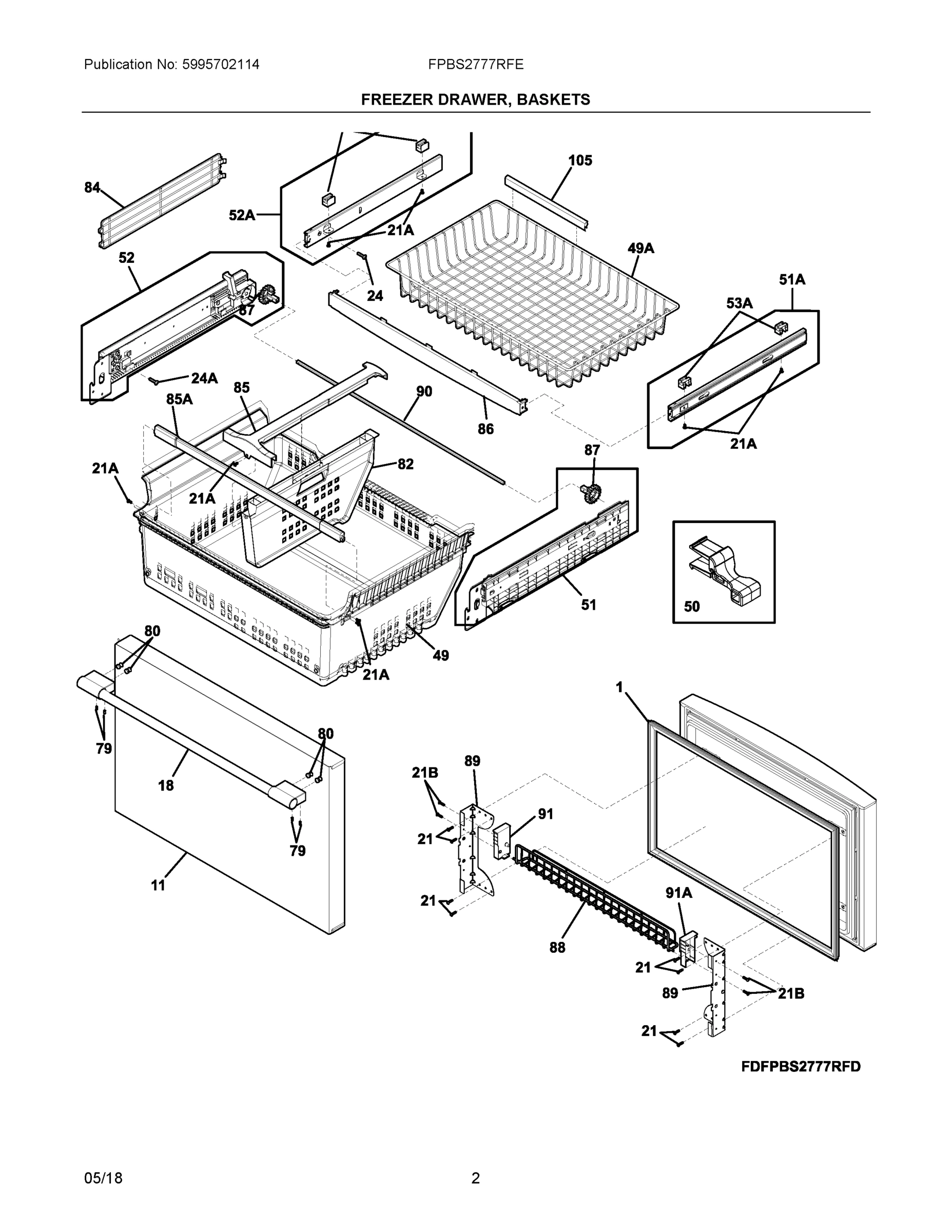 02 - FREEZER DRAWER, BASKETS