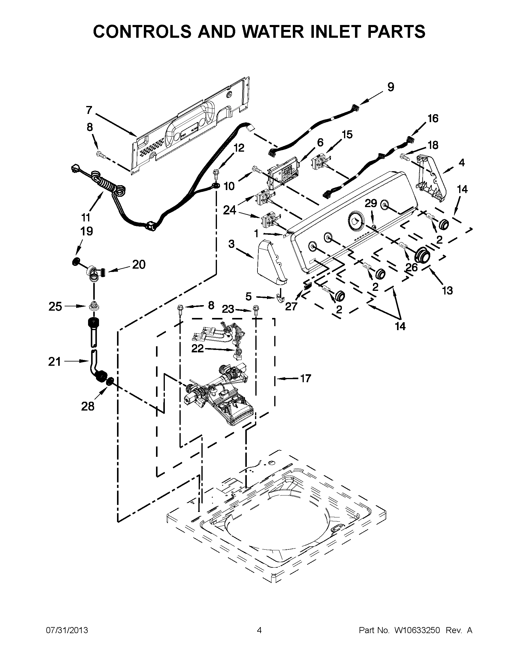 02 - CONTROLS AND WATER INLET PARTS