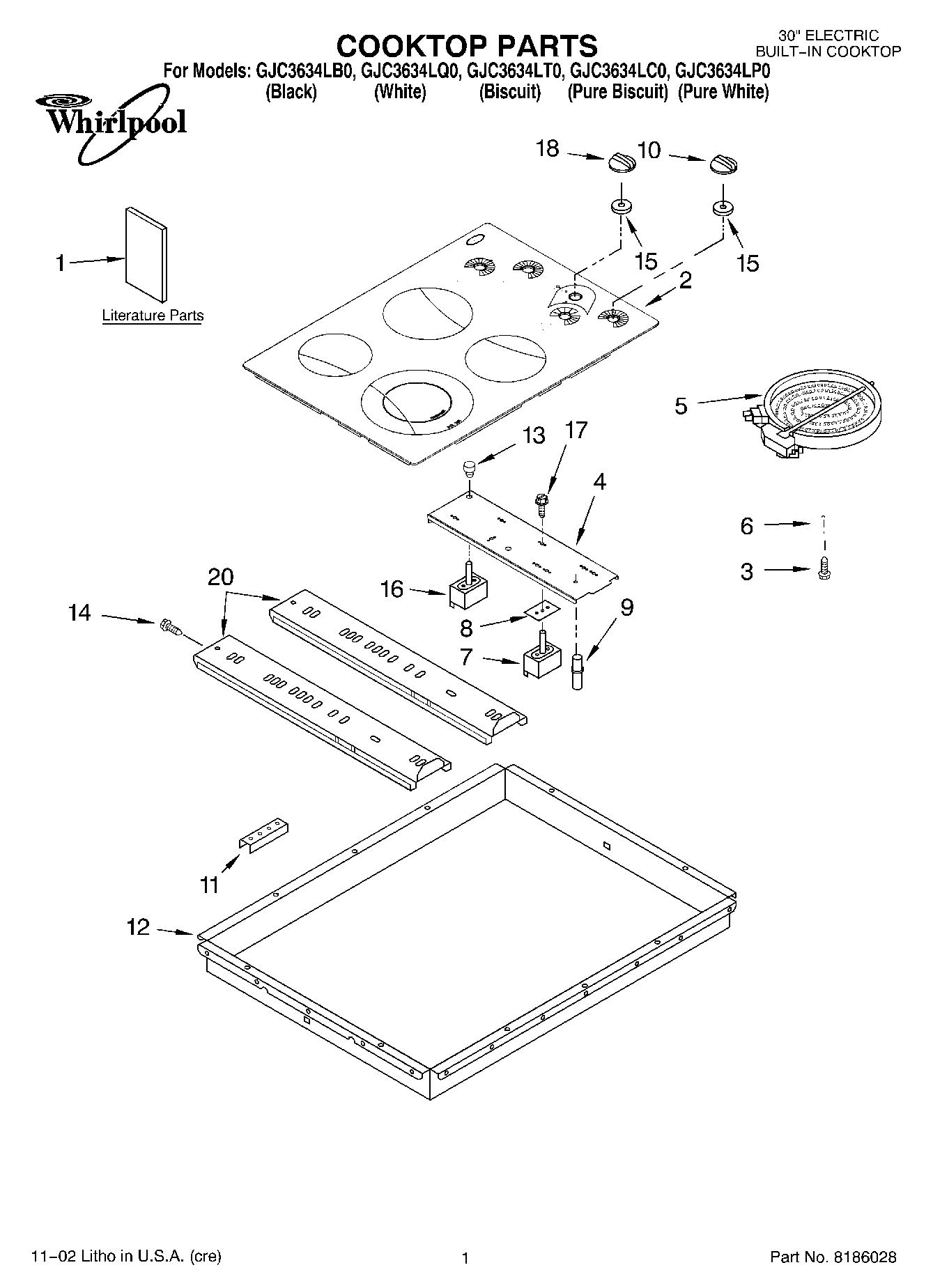 01 - COOKTOP PARTS