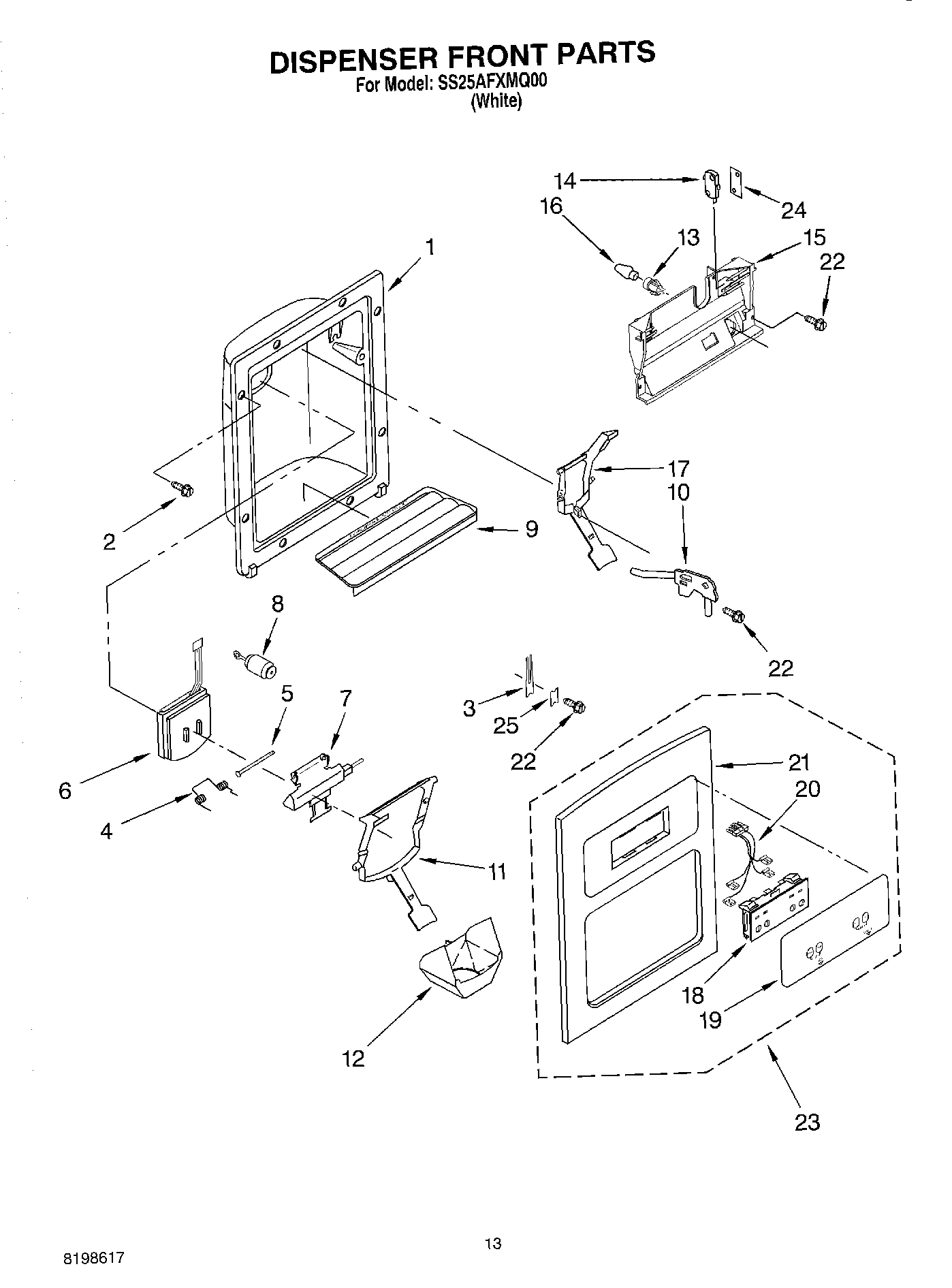 08 - DISPENSER FRONT PARTS