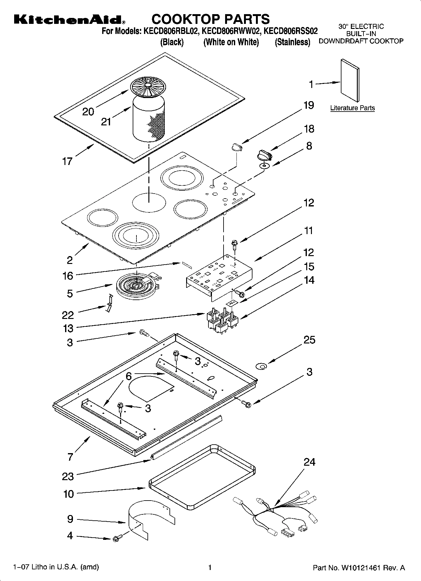 01 - COOKTOP PARTS