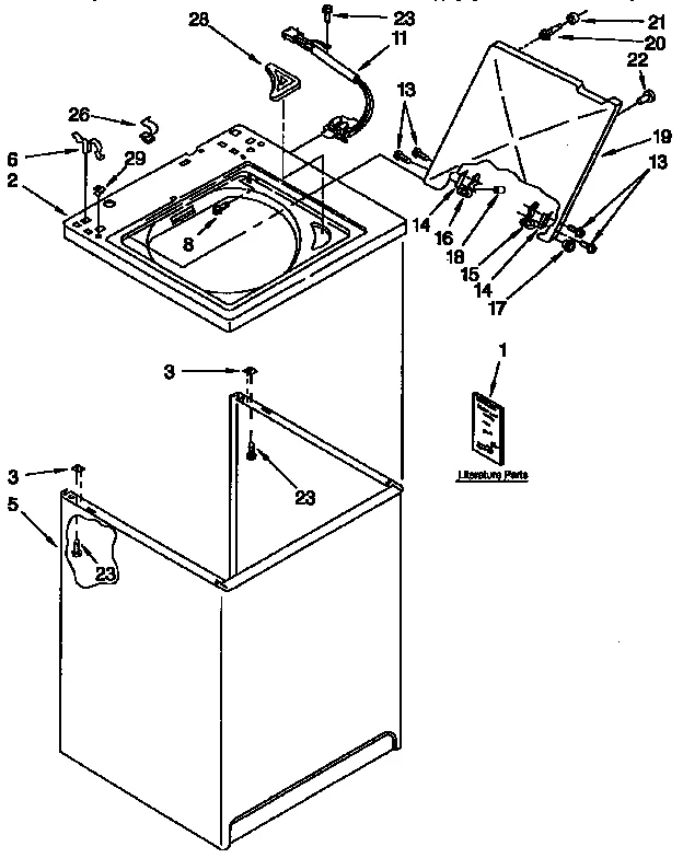 TOP AND CABINET PARTS