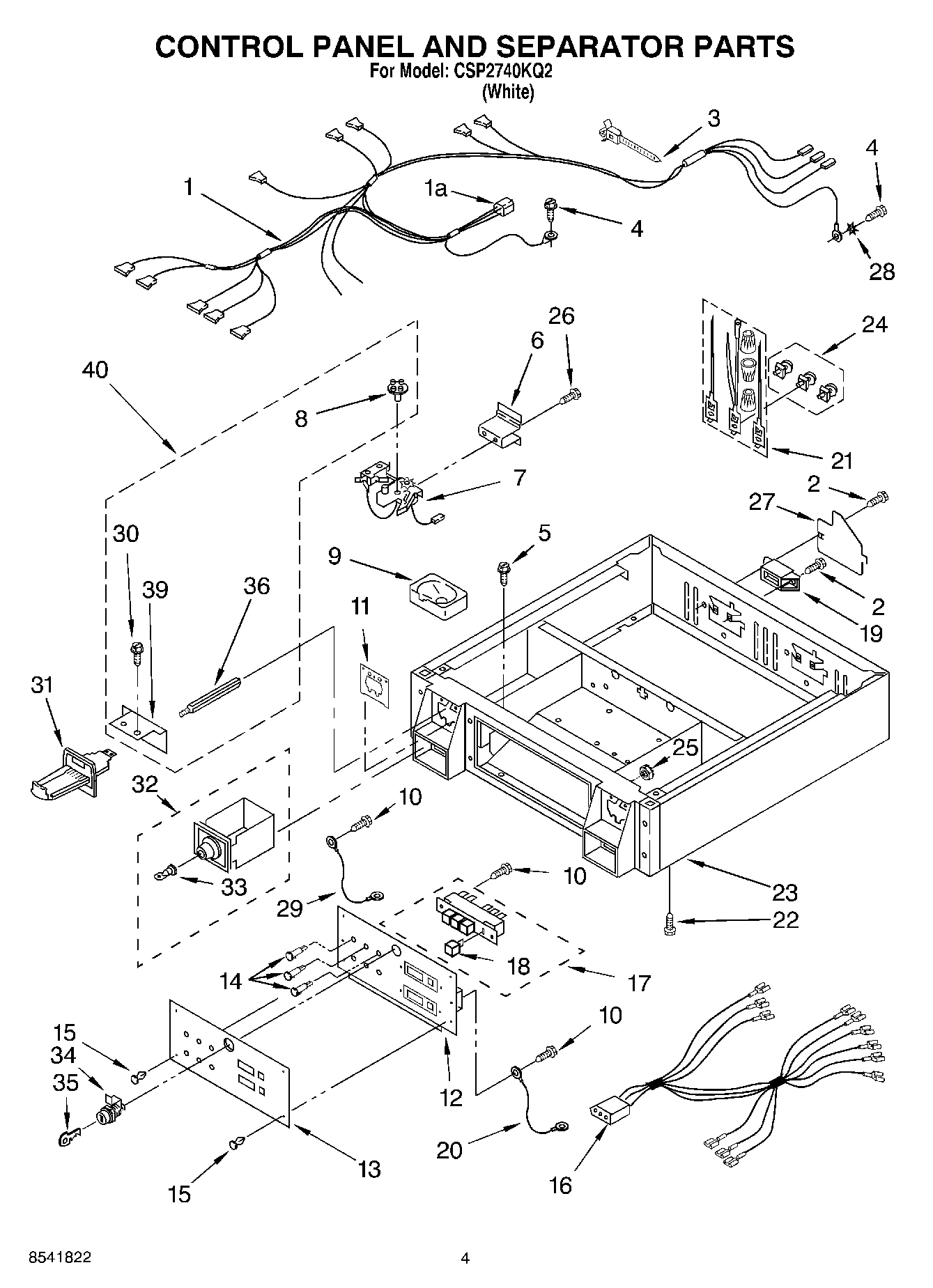 02 - CONTROL PANEL AND SEPARATOR PARTS