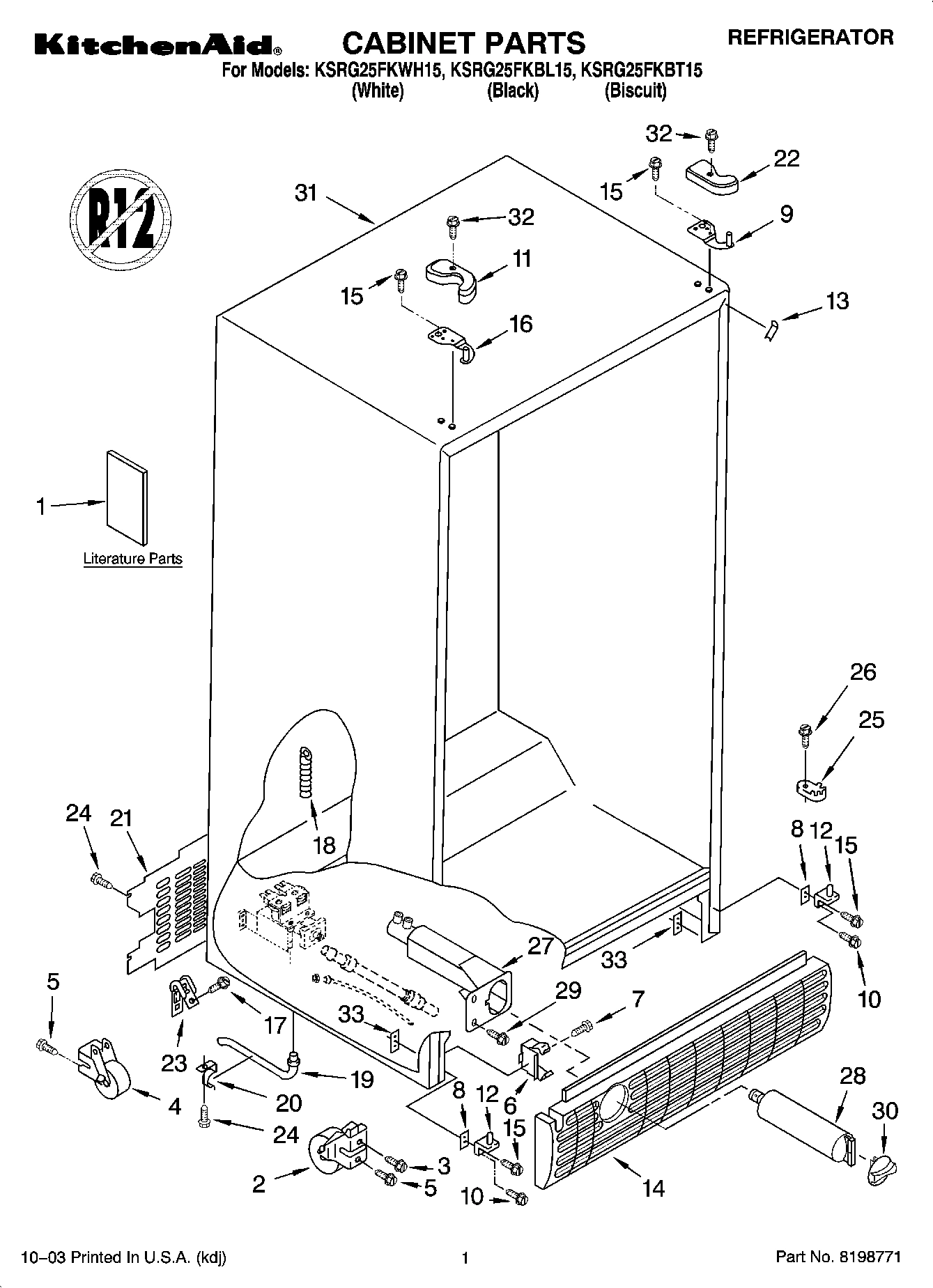 01 - CABINET PARTS