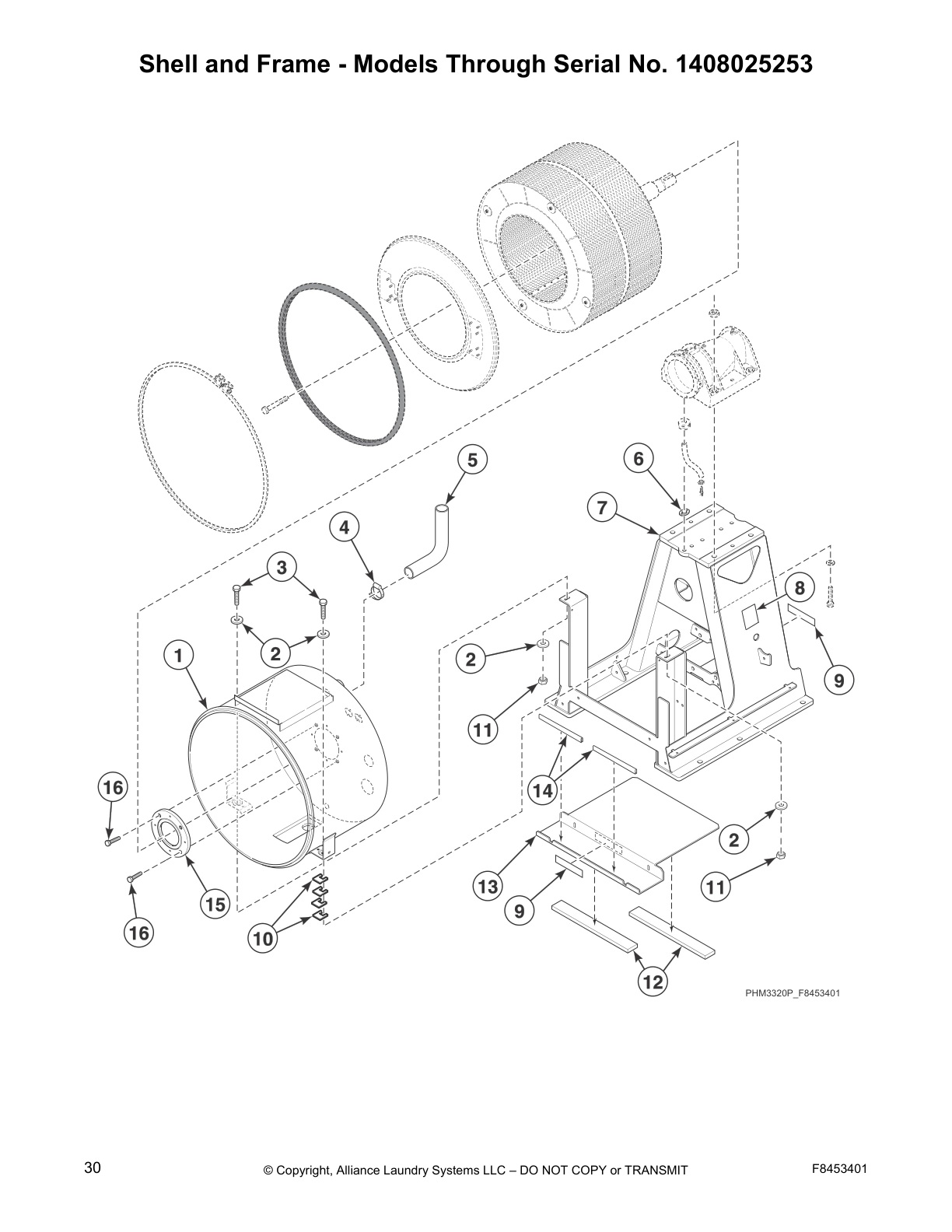 Shell and Frame - Models Through Serial No. 1408025253