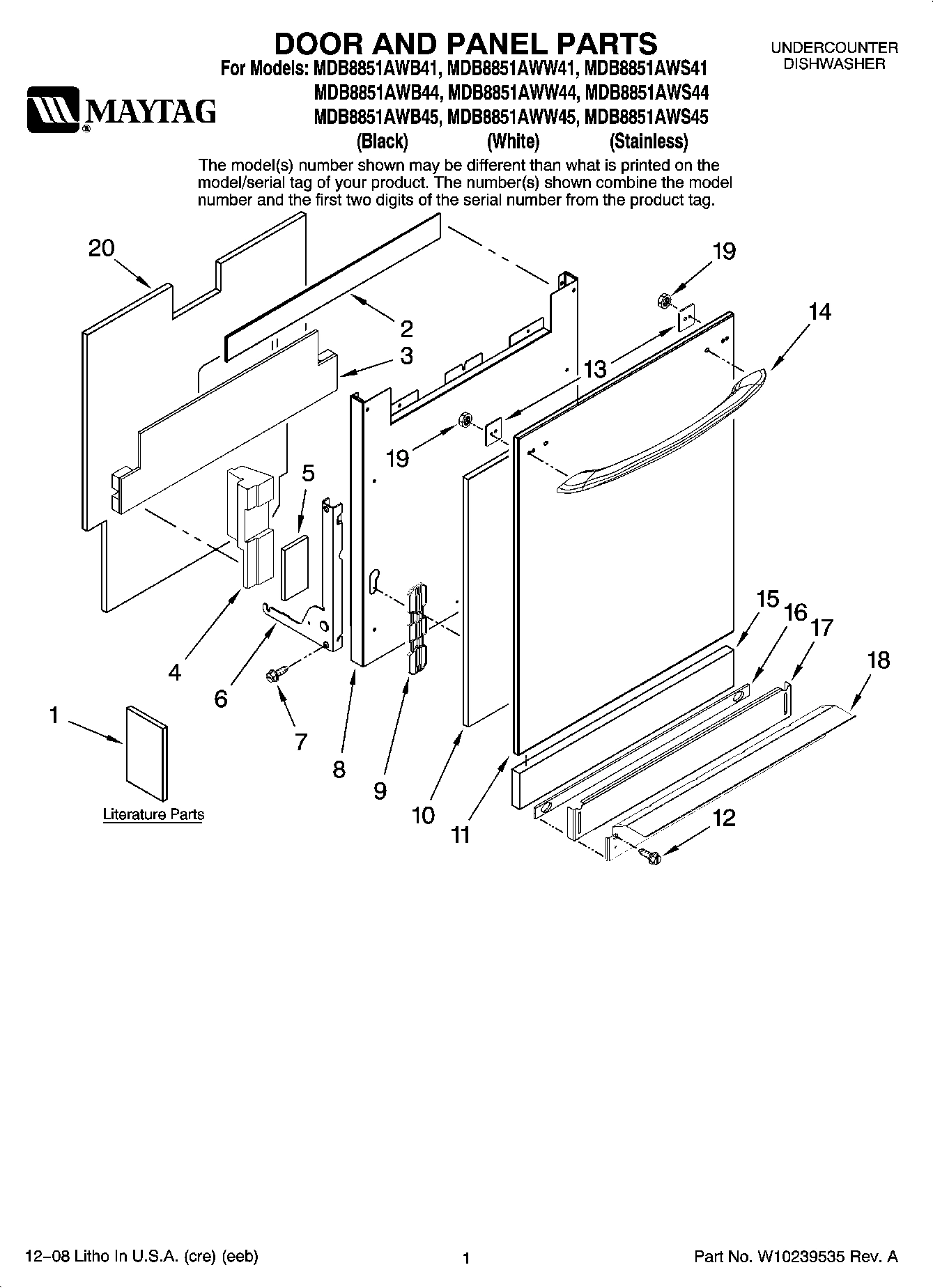 01 - DOOR AND PANEL PARTS