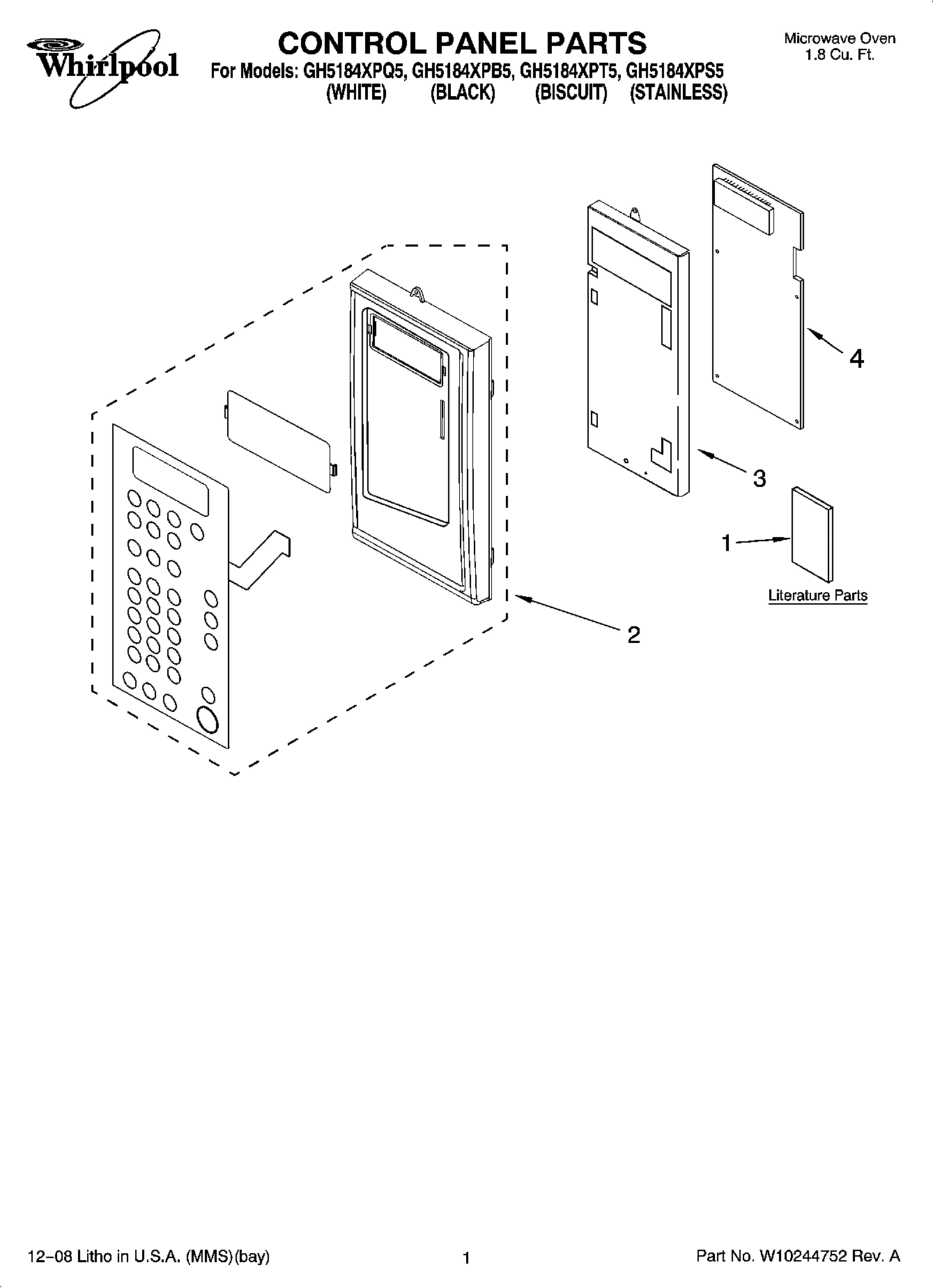01 - CONTROL PANEL PARTS
