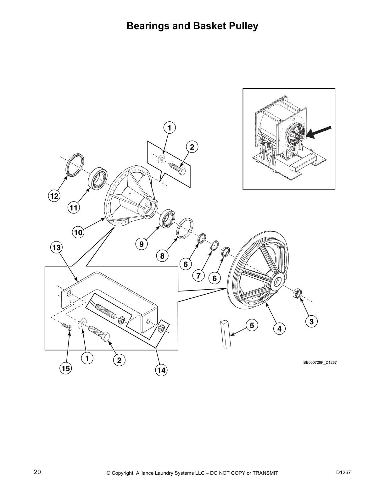 Bearings and Basket Pulley