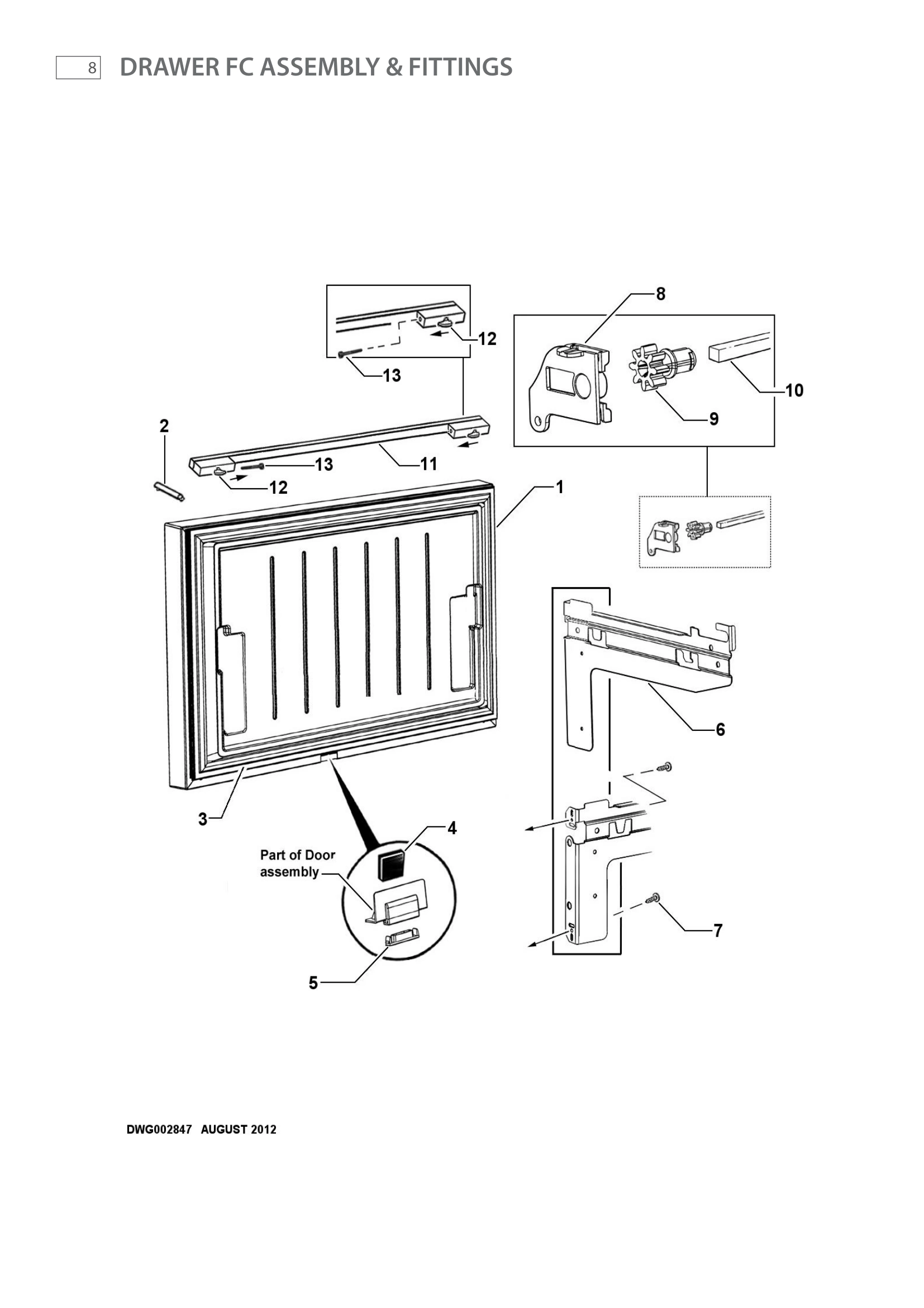 DRAWER FC ASSEMBLY & FITTINGS