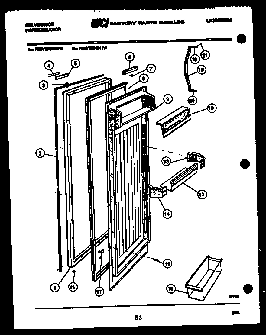 03 - REFRIGERATOR DOOR PARTS
